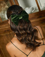 Lucia hair bow highland velvet