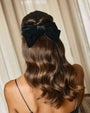 Lucia hair bow black velvet