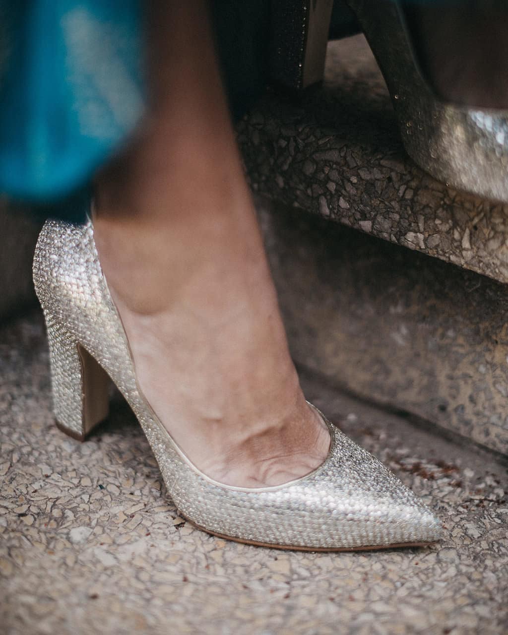 Lady Romualda pumps 100mm champagne glitter - The Archive
