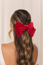 Lucia hair bow rouge velvet