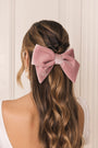 Lady Lucia hair bow blush velvet