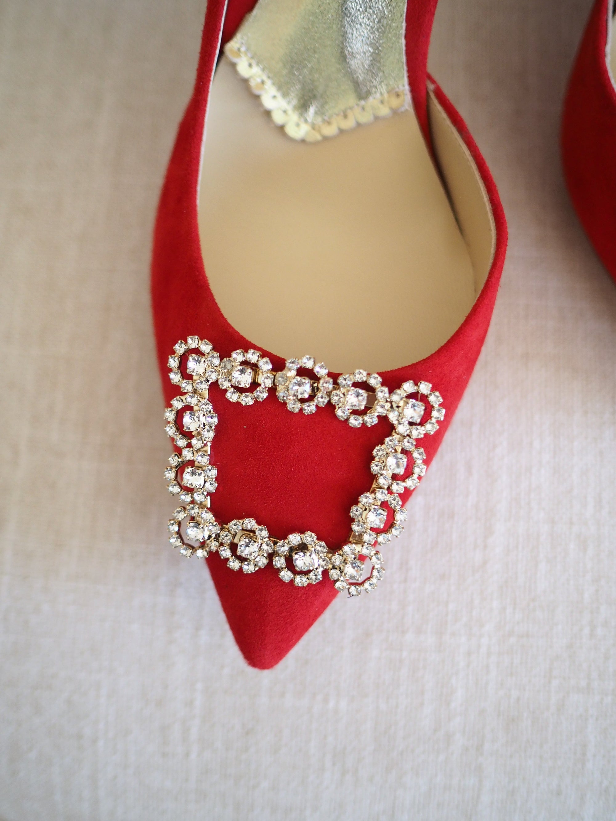 Lady Veronica pumps 100mm scarlet suede - The Archive