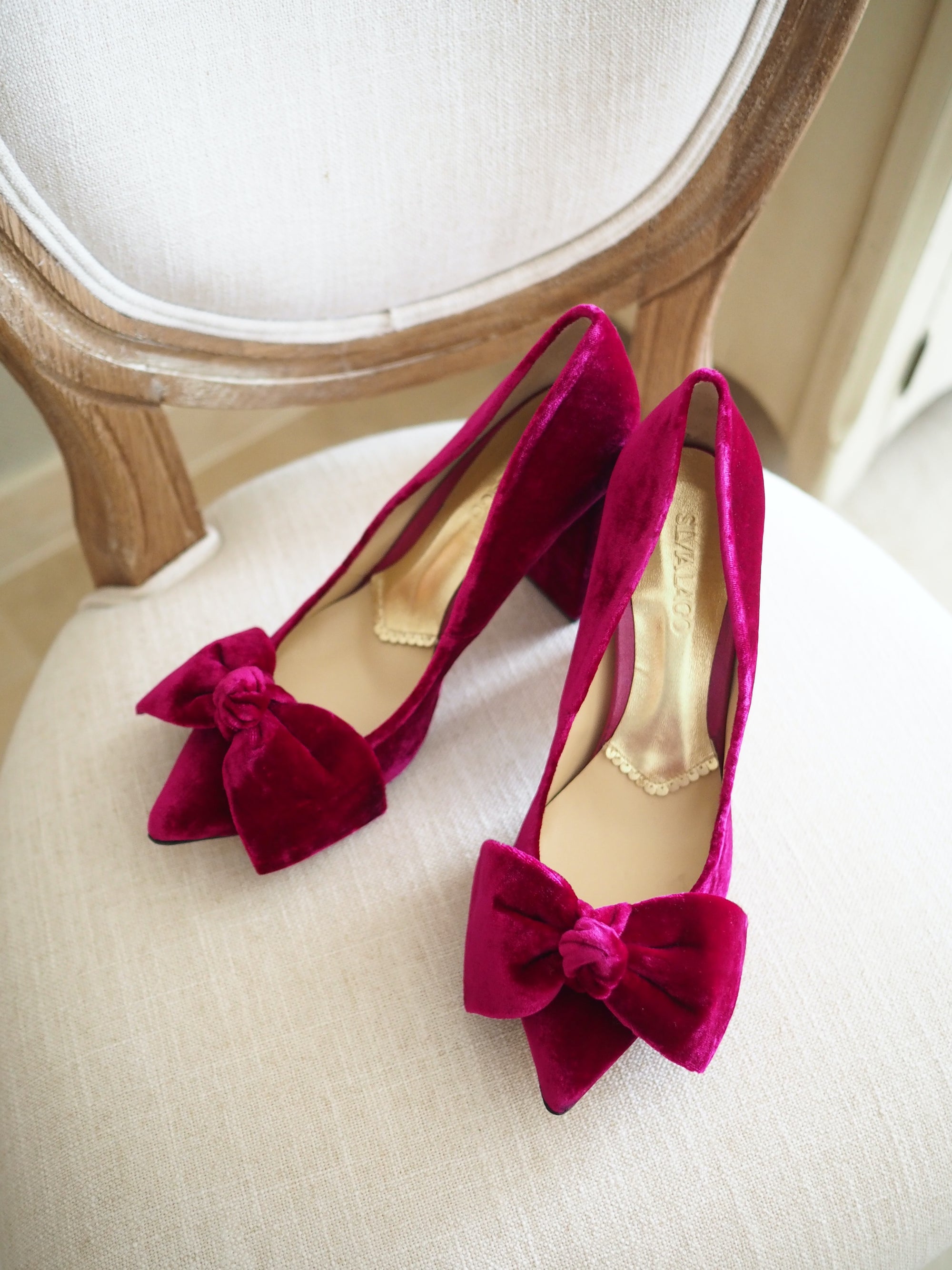 Violeta pumps 100mm bloom velvet
