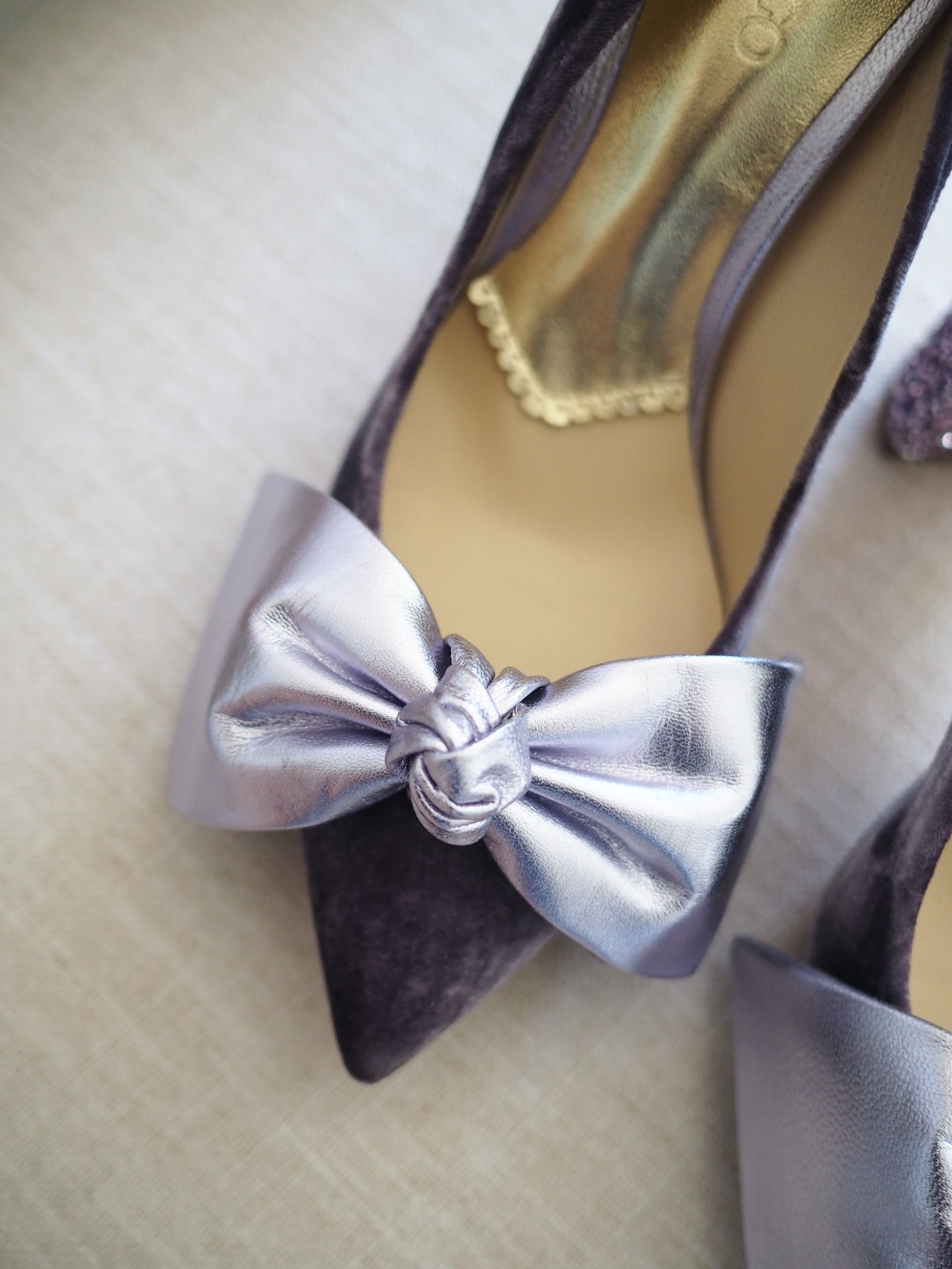 Violeta pumps 100mm purple velvet