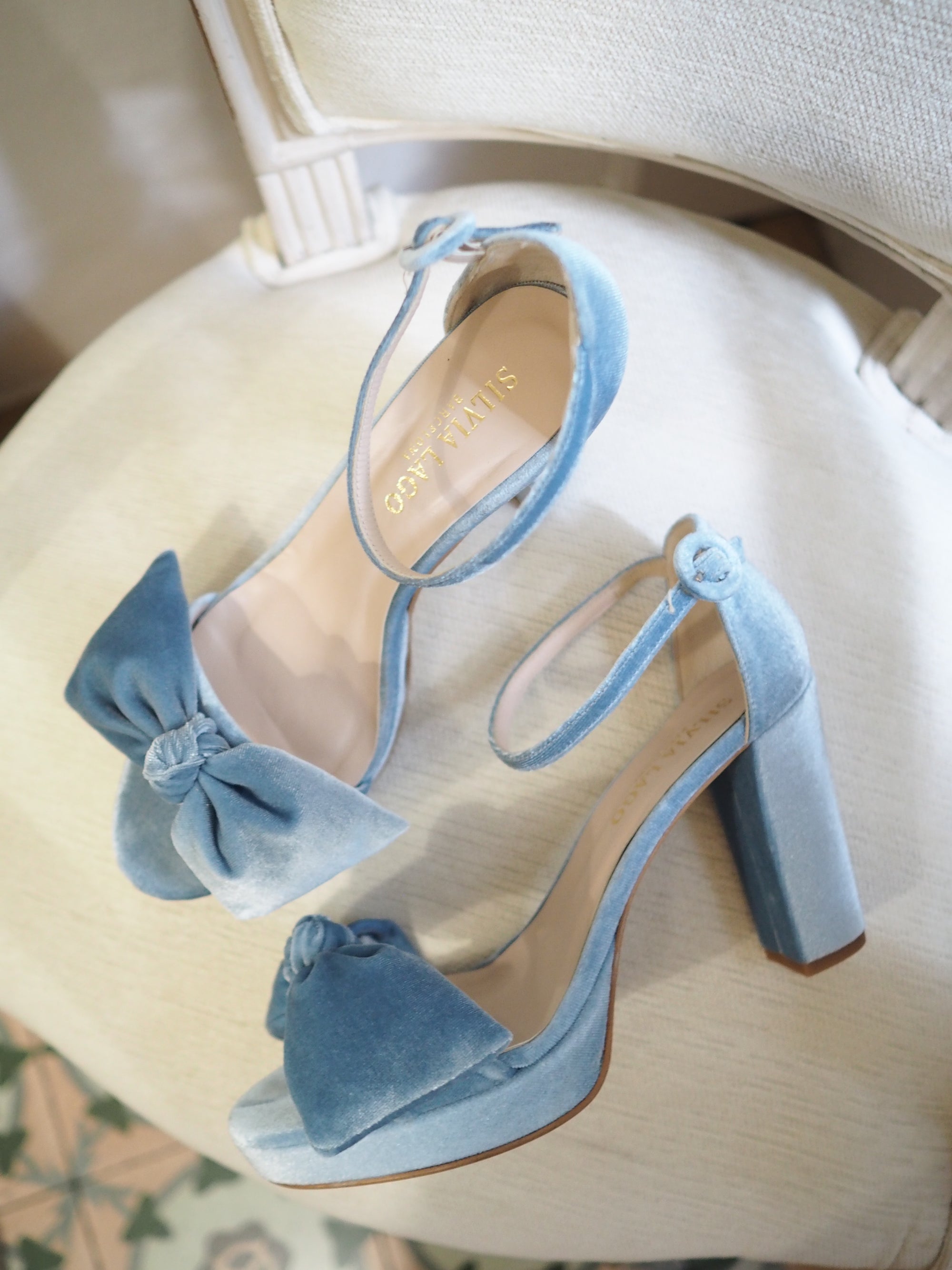 Lady Allet sandals 100mm plateau parisian velvet - The Archive
