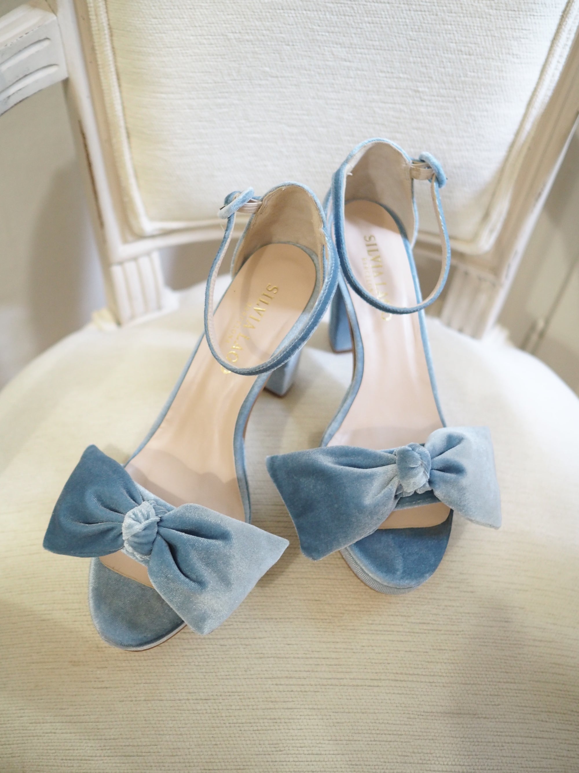 Lady Allet sandals 100mm plateau parisian velvet - The Archive