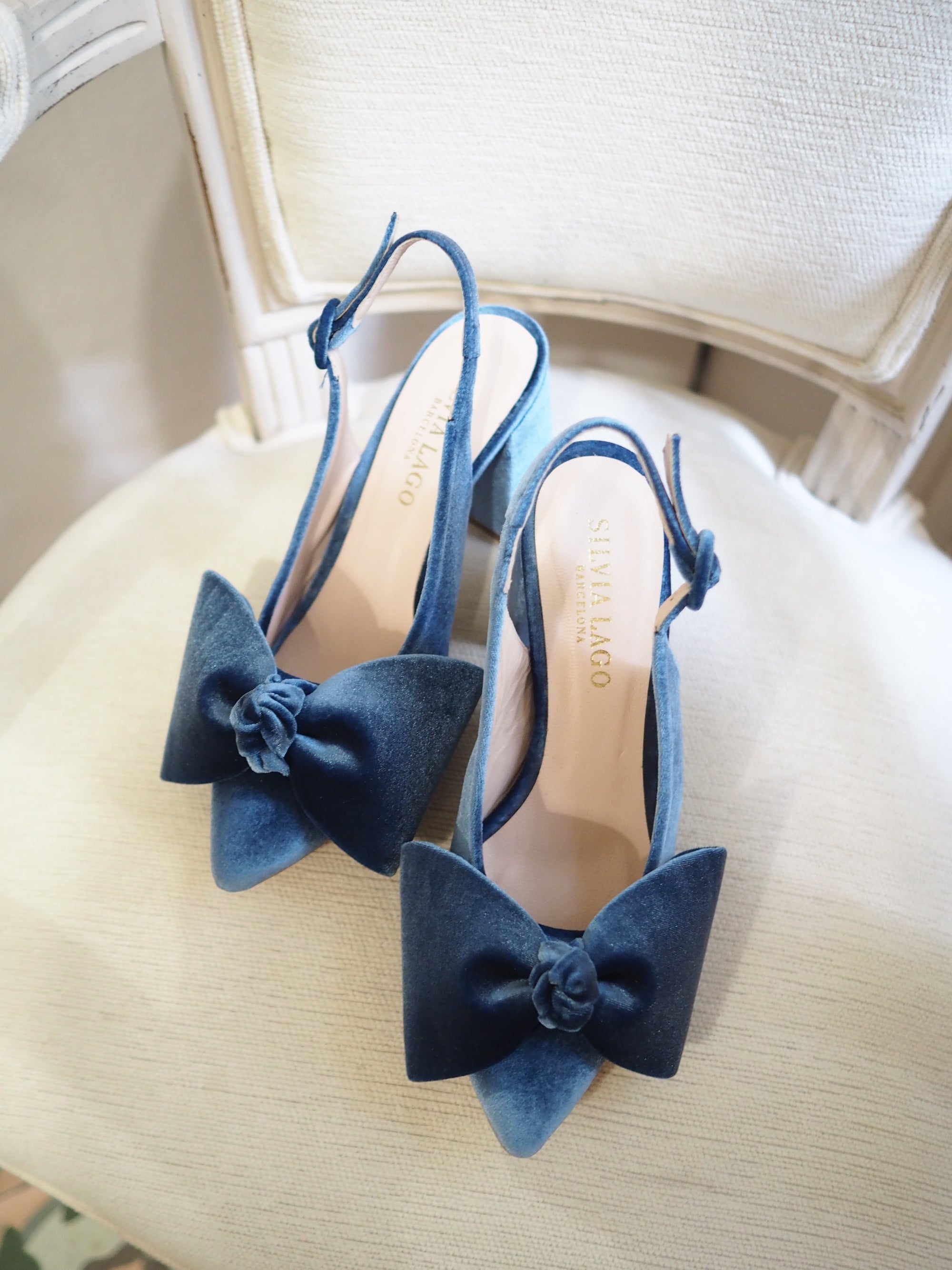 Lady Volanda pumps 80mm riviera velvet - The Archive