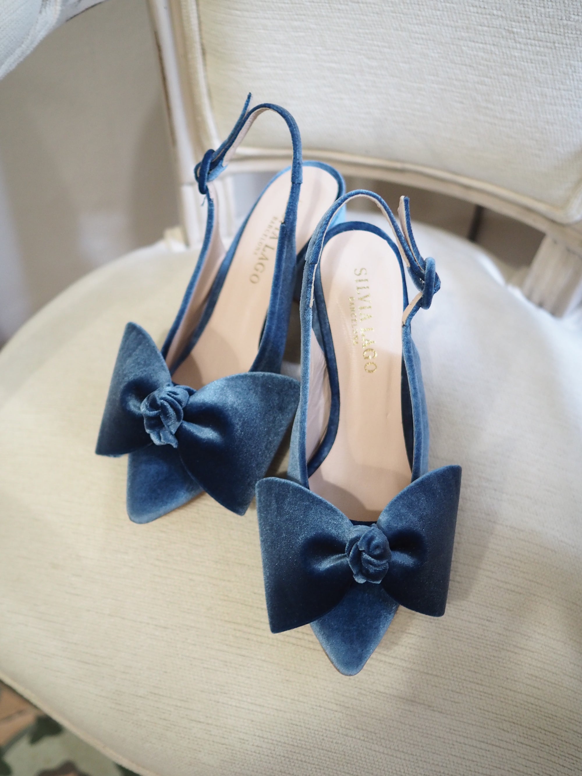Lady Volanda pumps 80mm riviera velvet - The Archive