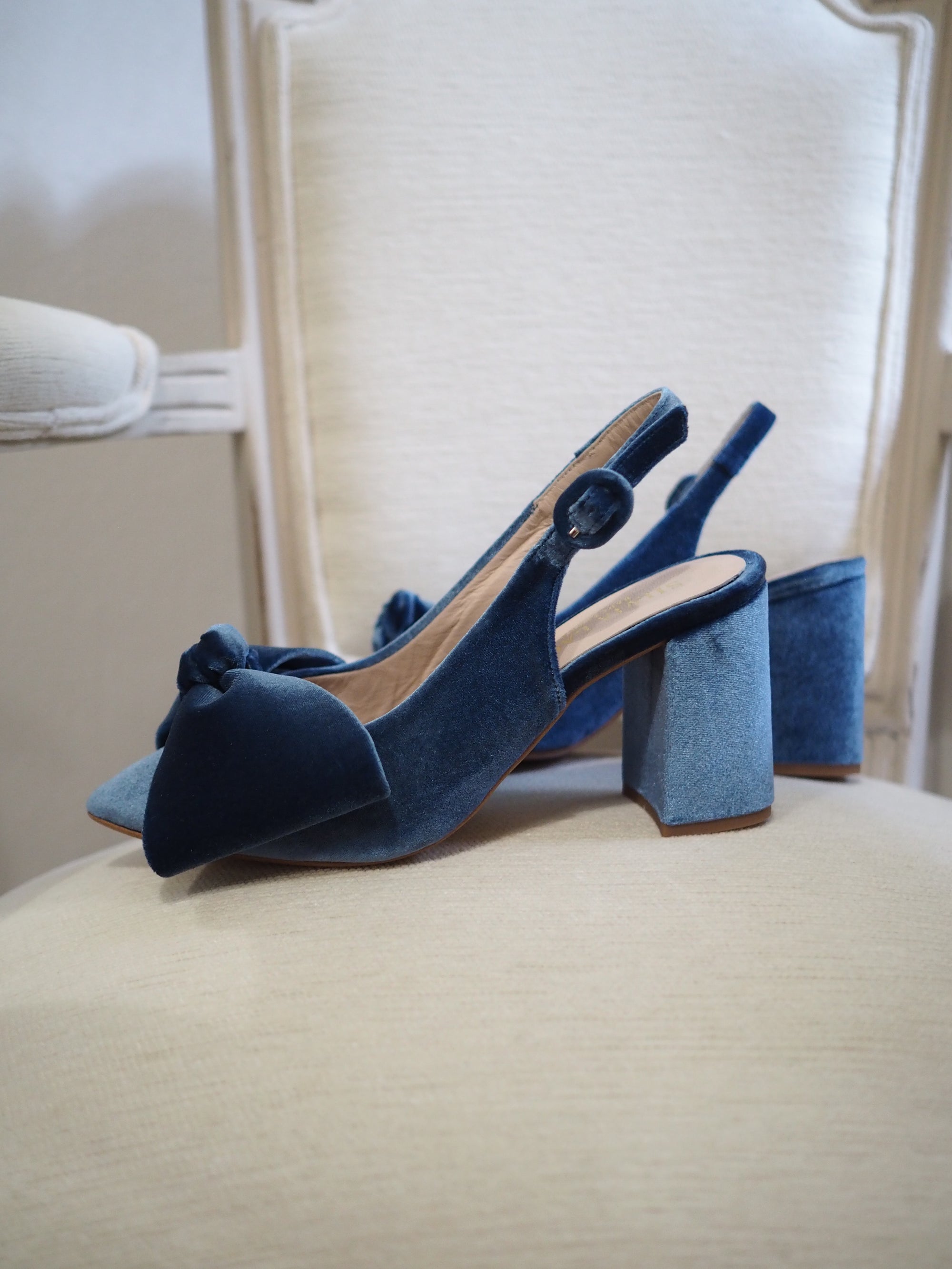 Lady Volanda pumps 80mm riviera velvet - The Archive