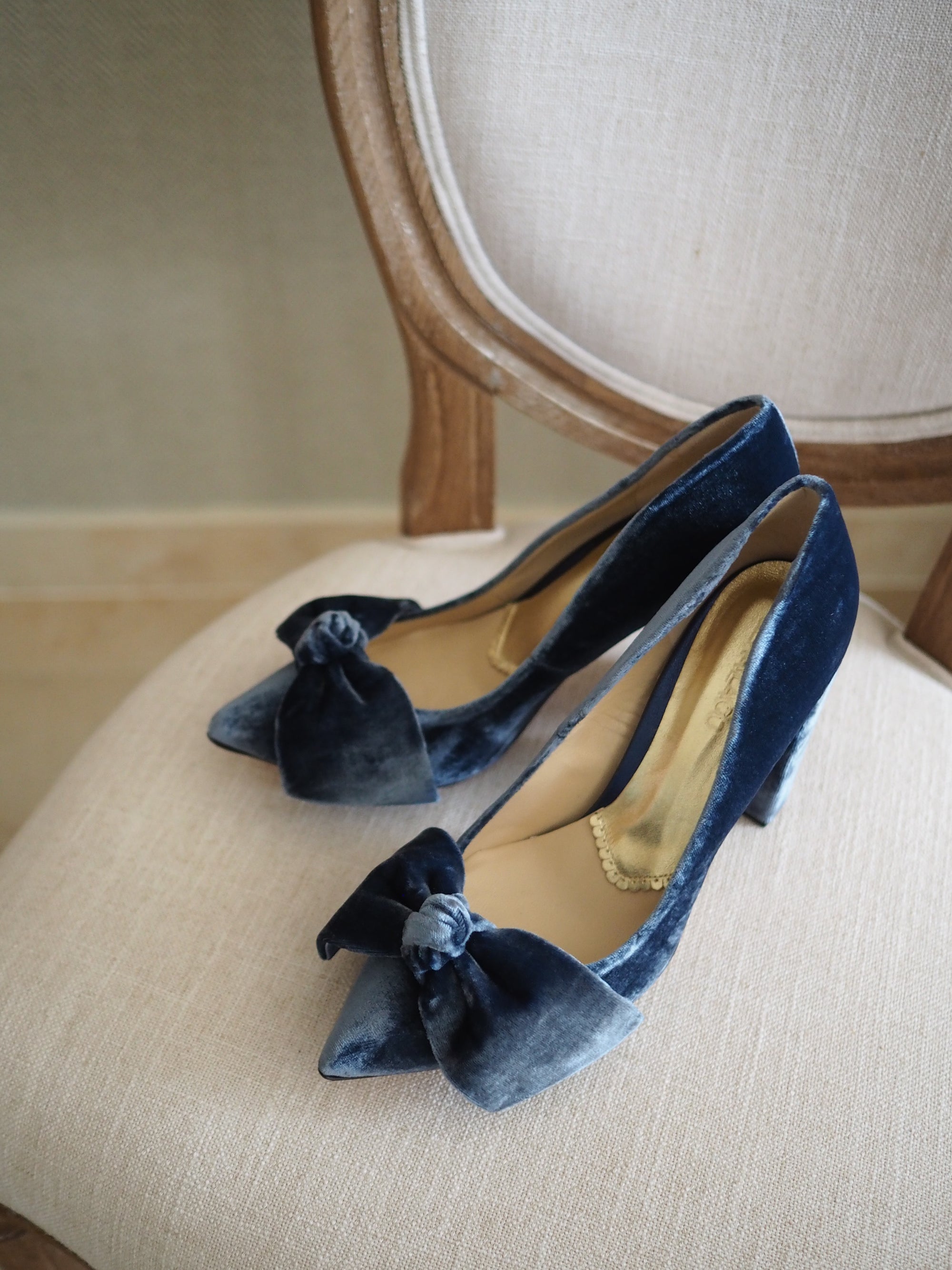 Violeta pumps 100mm midnight velvet