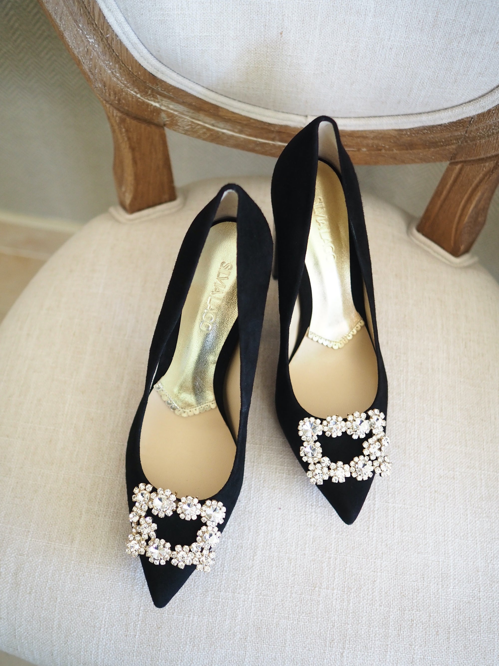 Audrey pumps 100mm black suede