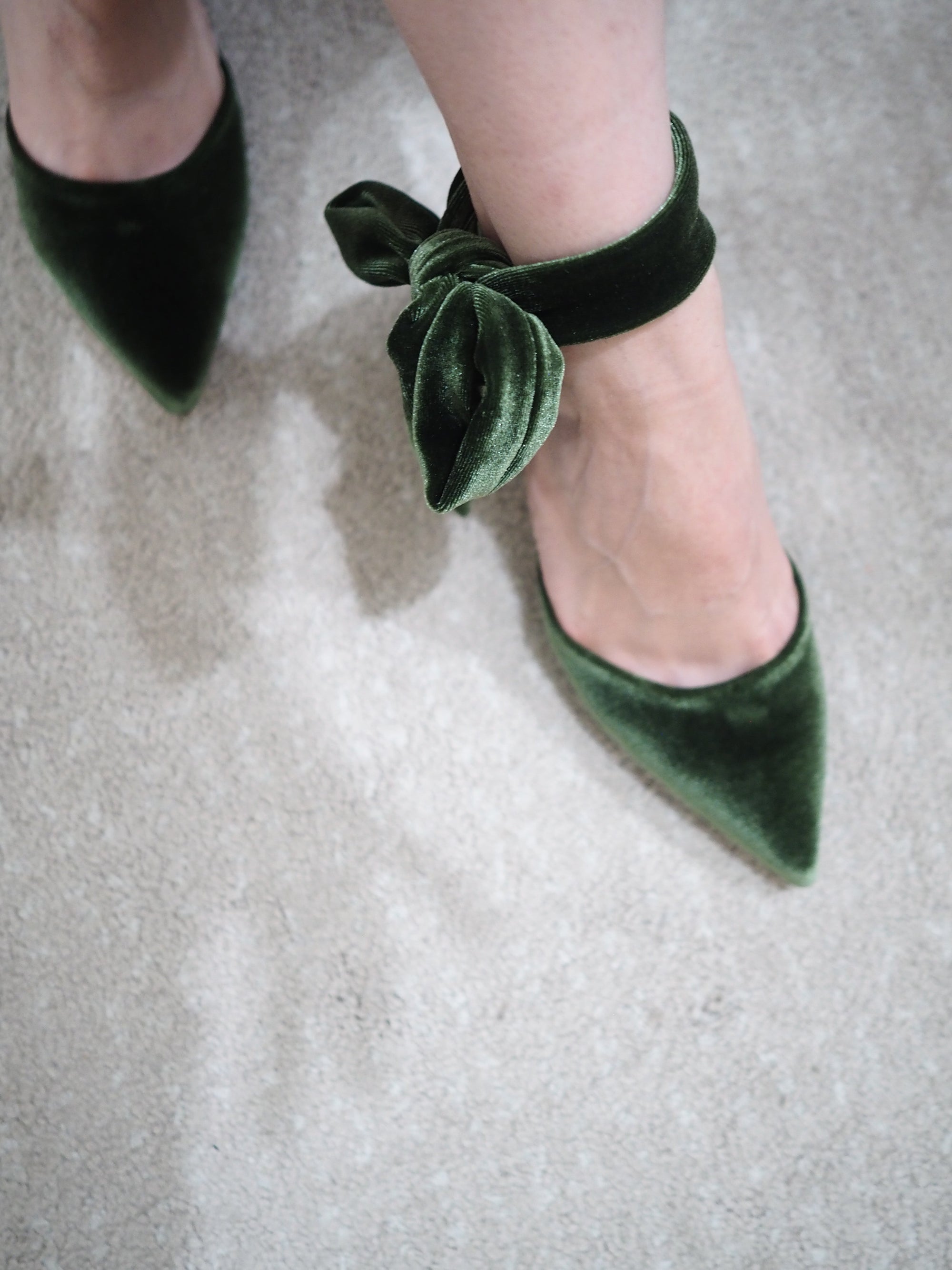 Lady Rossy pumps 65mm highland velvet - The Archive