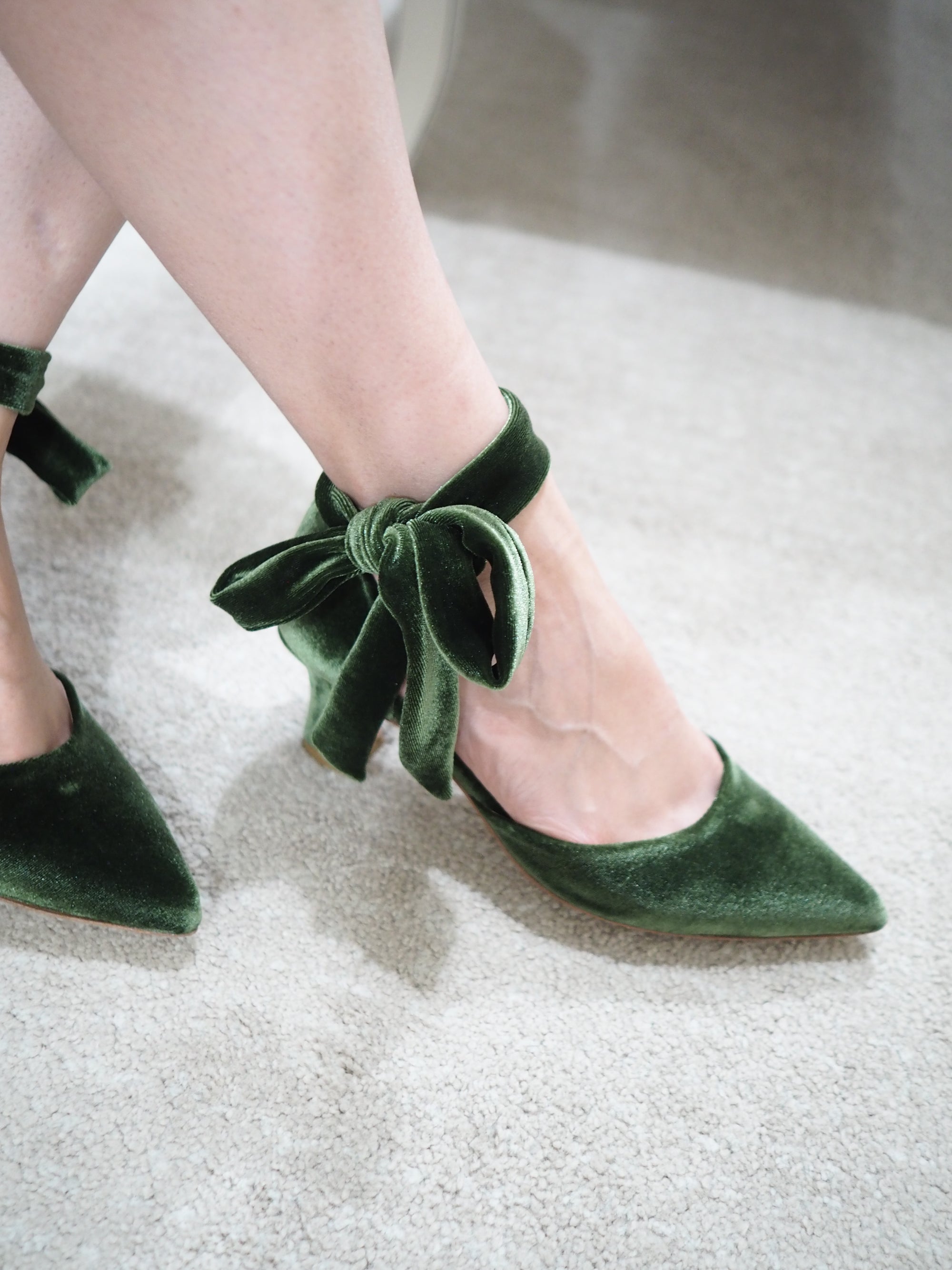 Lady Rossy pumps 65mm highland velvet - The Archive