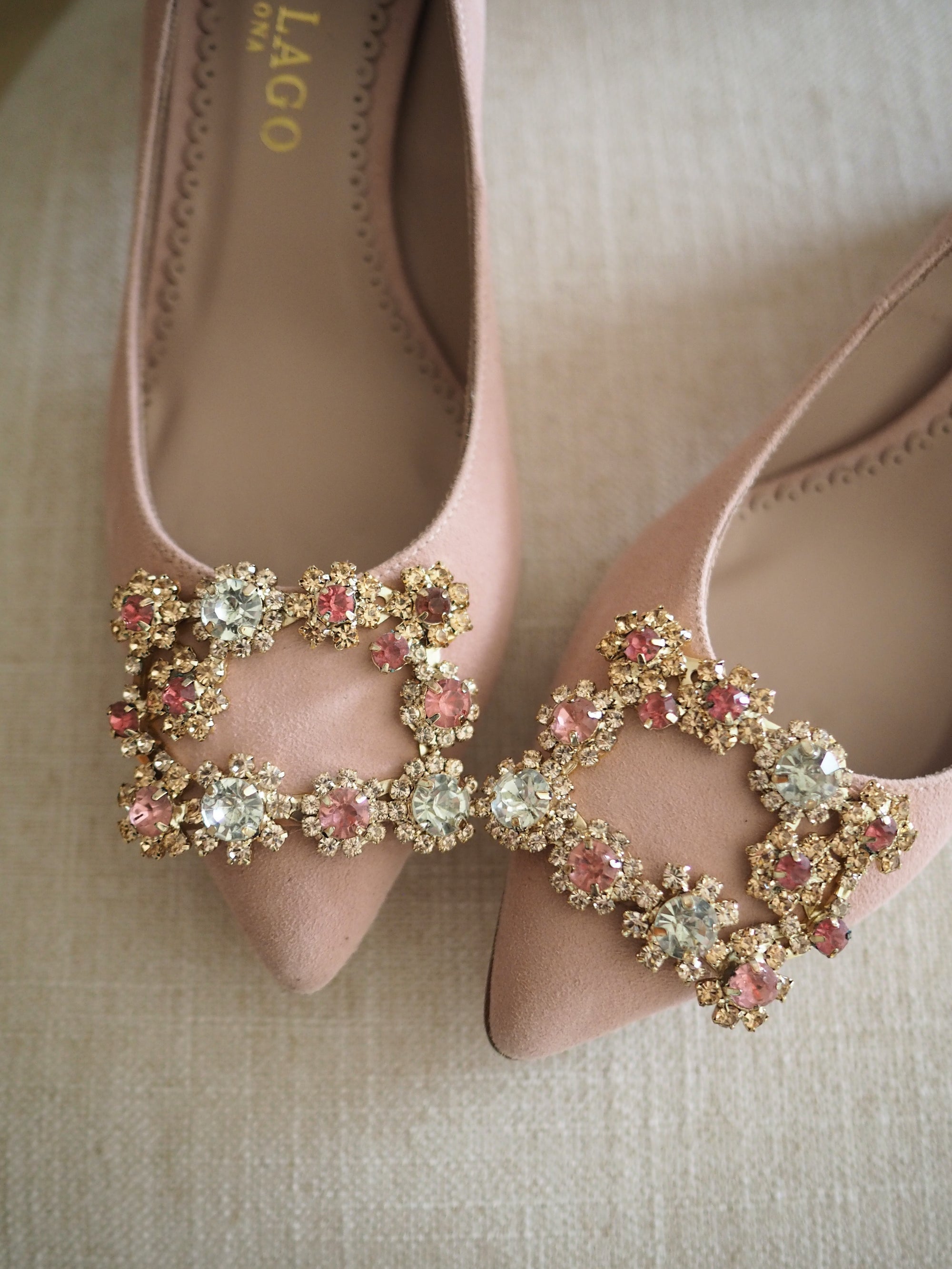 Audrey pumps 50mm peony suede