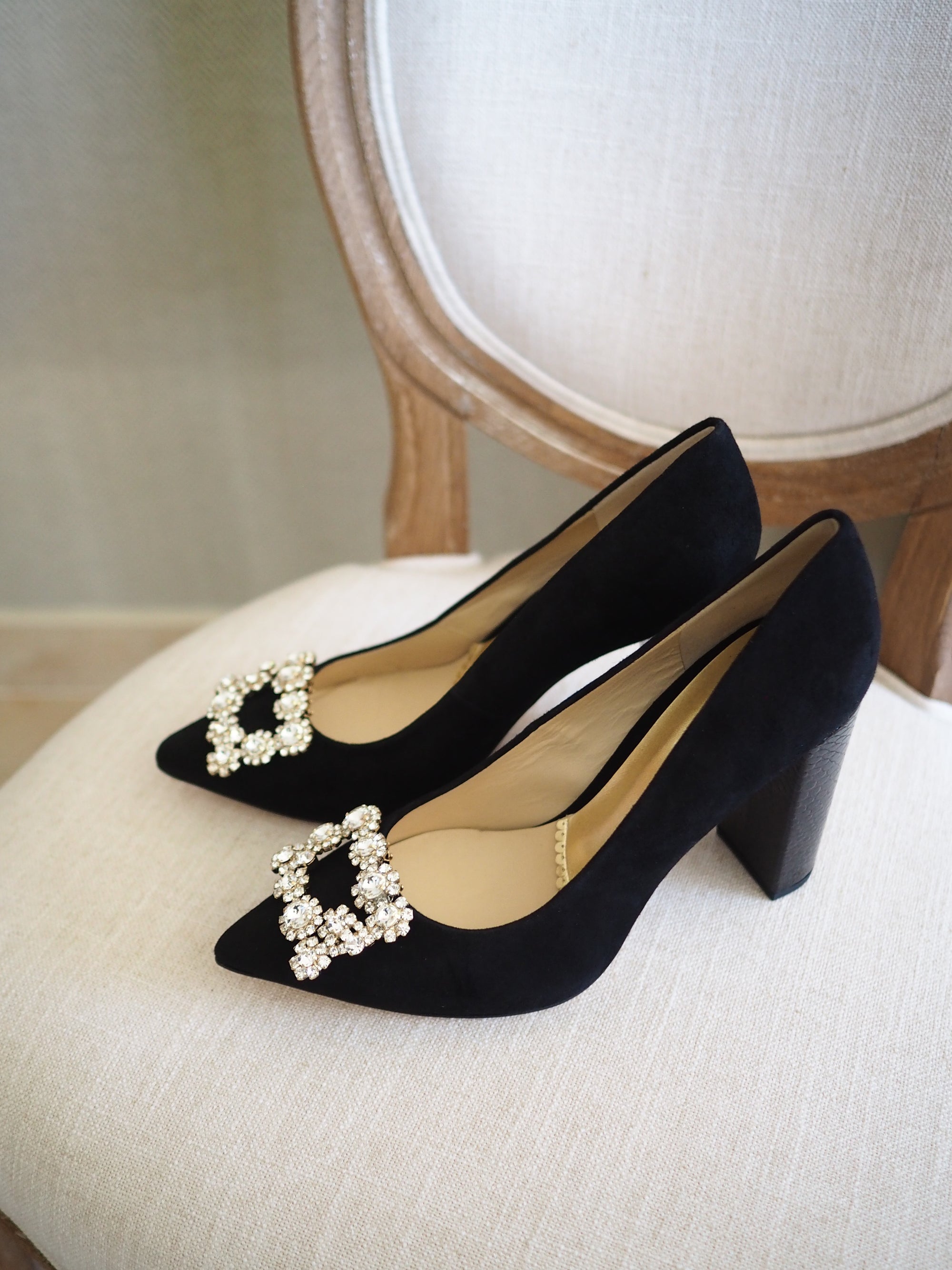 Audrey pumps 100mm black suede