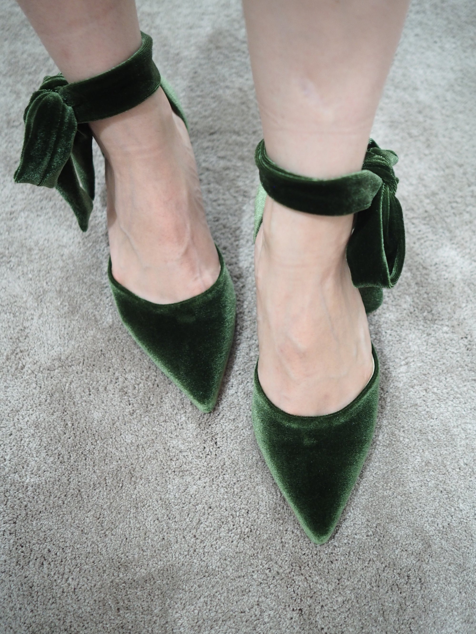 Lady Rossy pumps 65mm highland velvet - The Archive