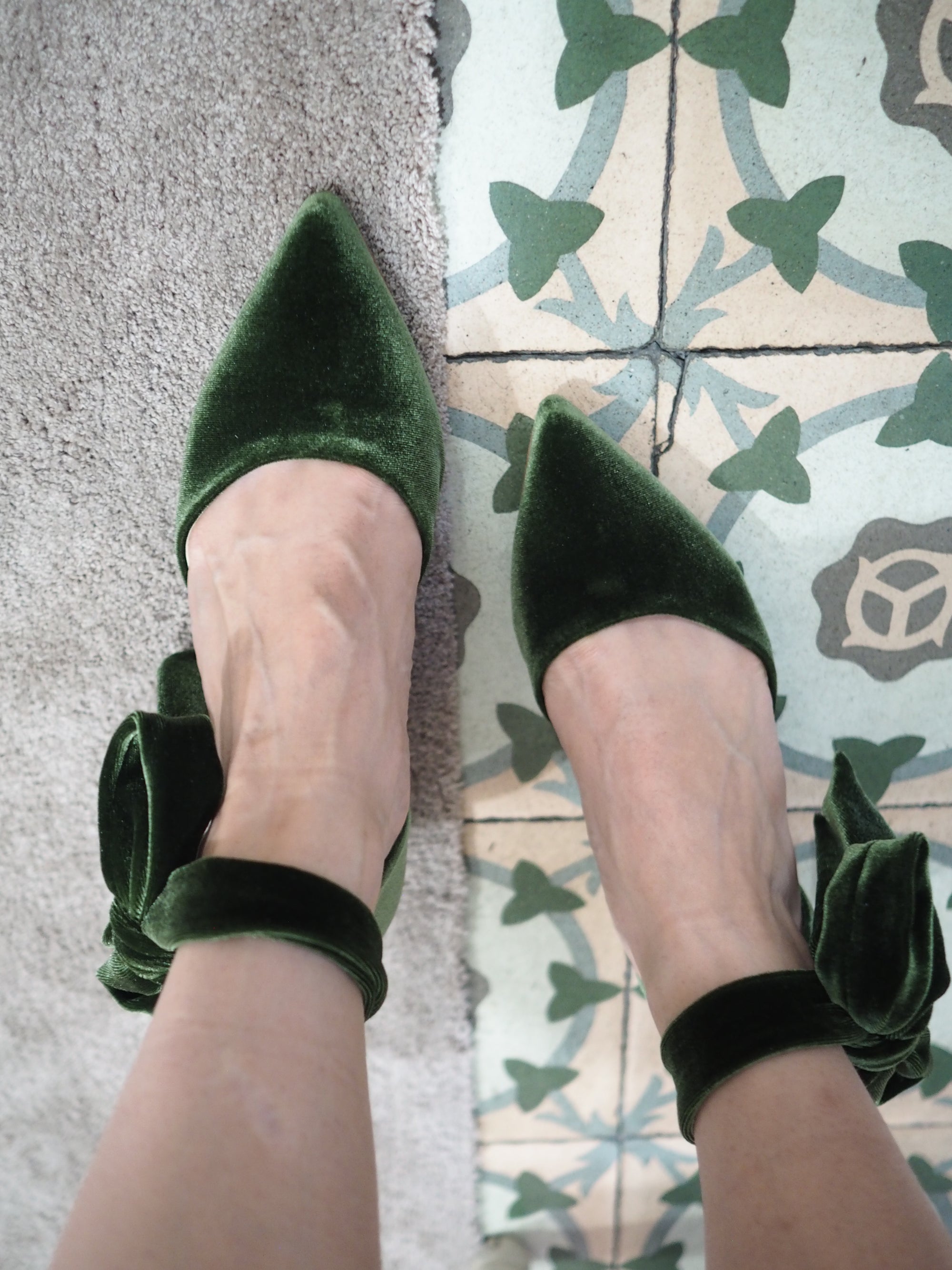 Lady Rossy pumps 65mm highland velvet - The Archive