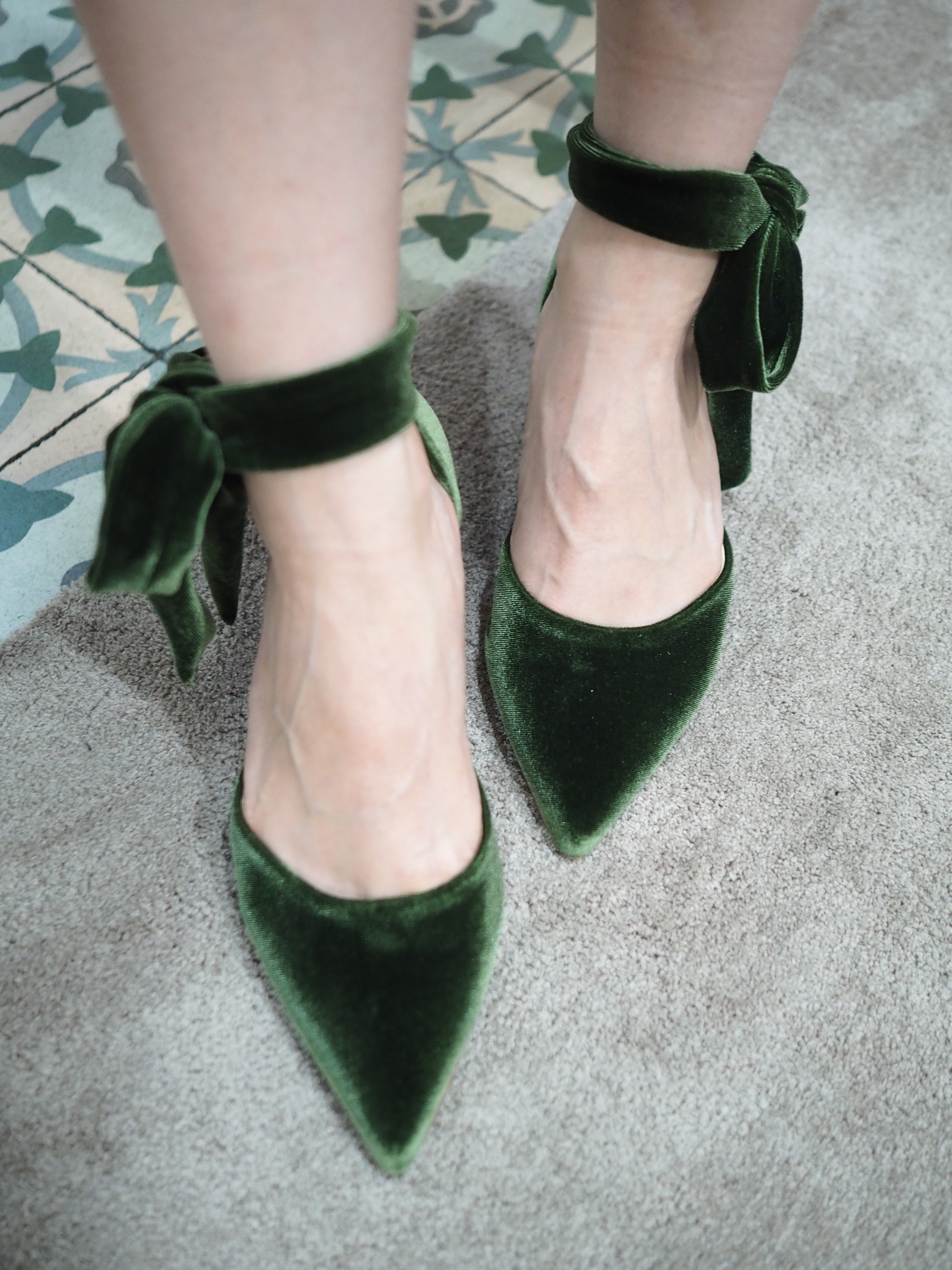 Lady Rossy pumps 65mm highland velvet - The Archive