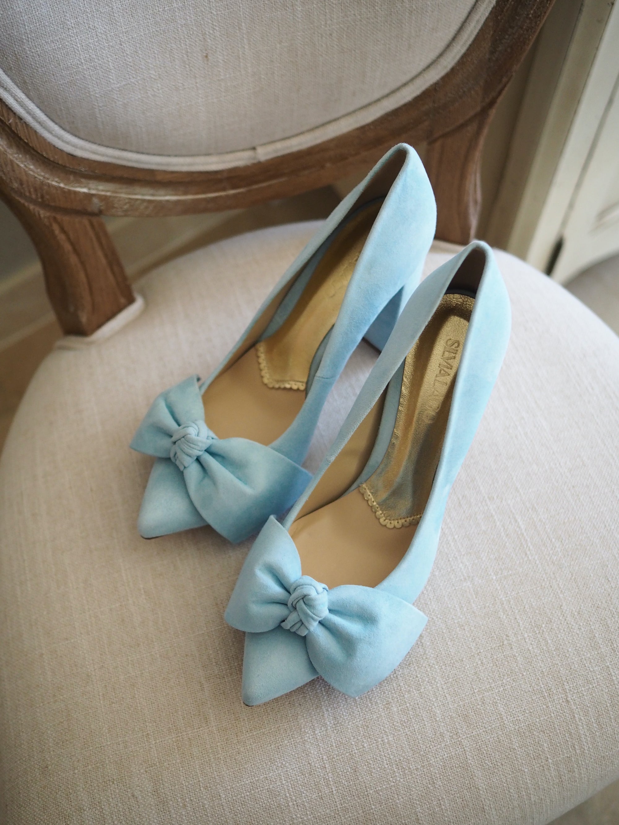 Violeta pumps 100mm turquoise suede
