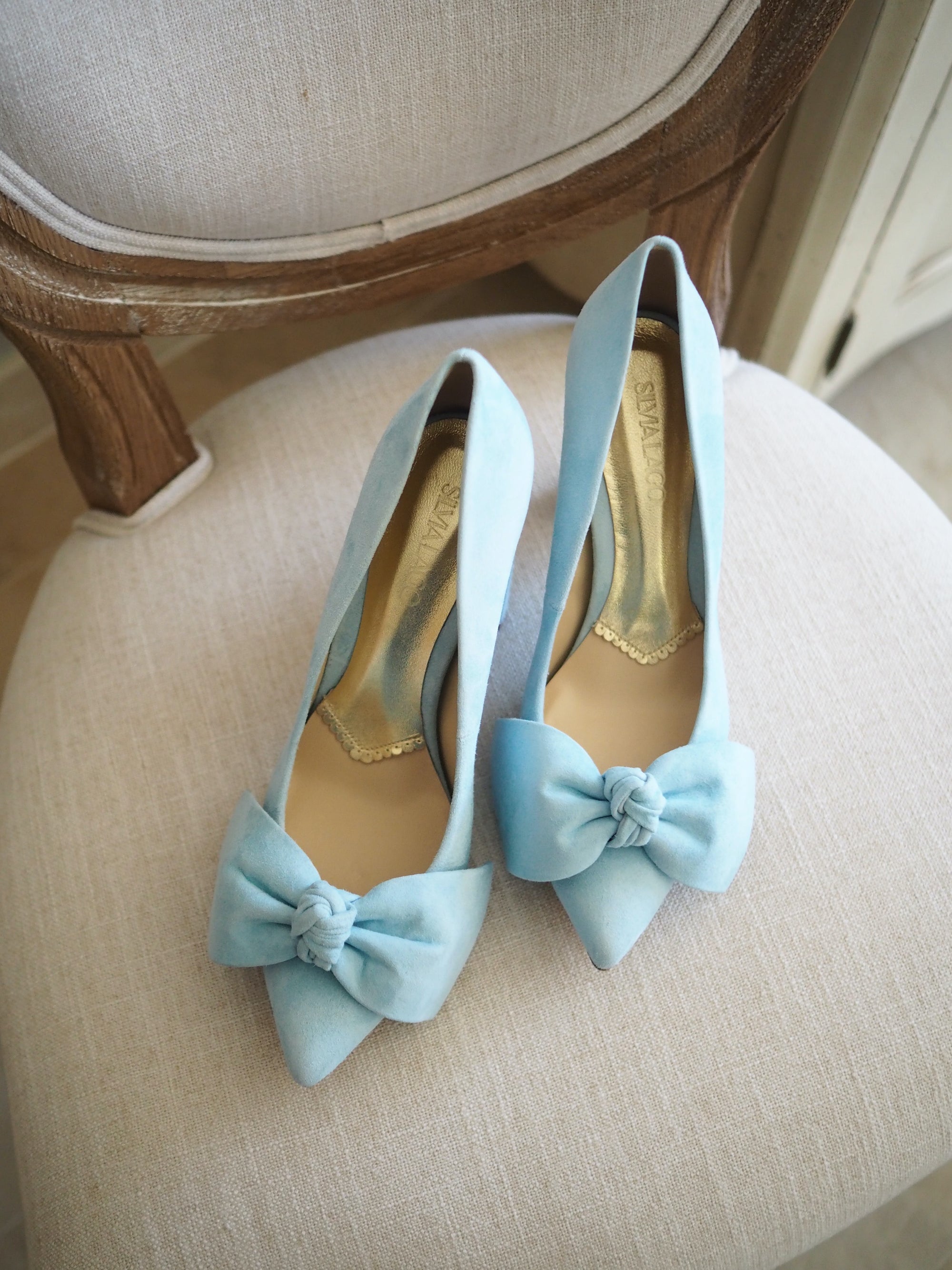 Violeta pumps 100mm turquoise suede