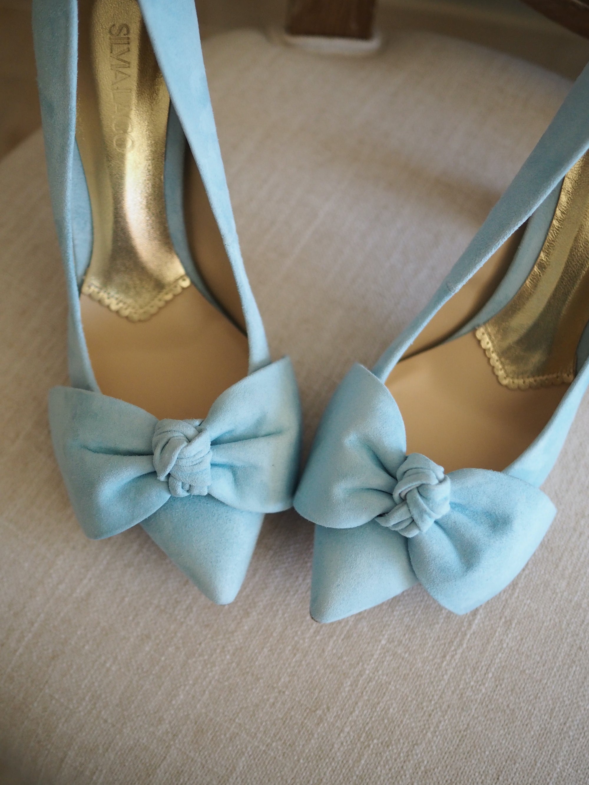 Violeta pumps 100mm turquoise suede