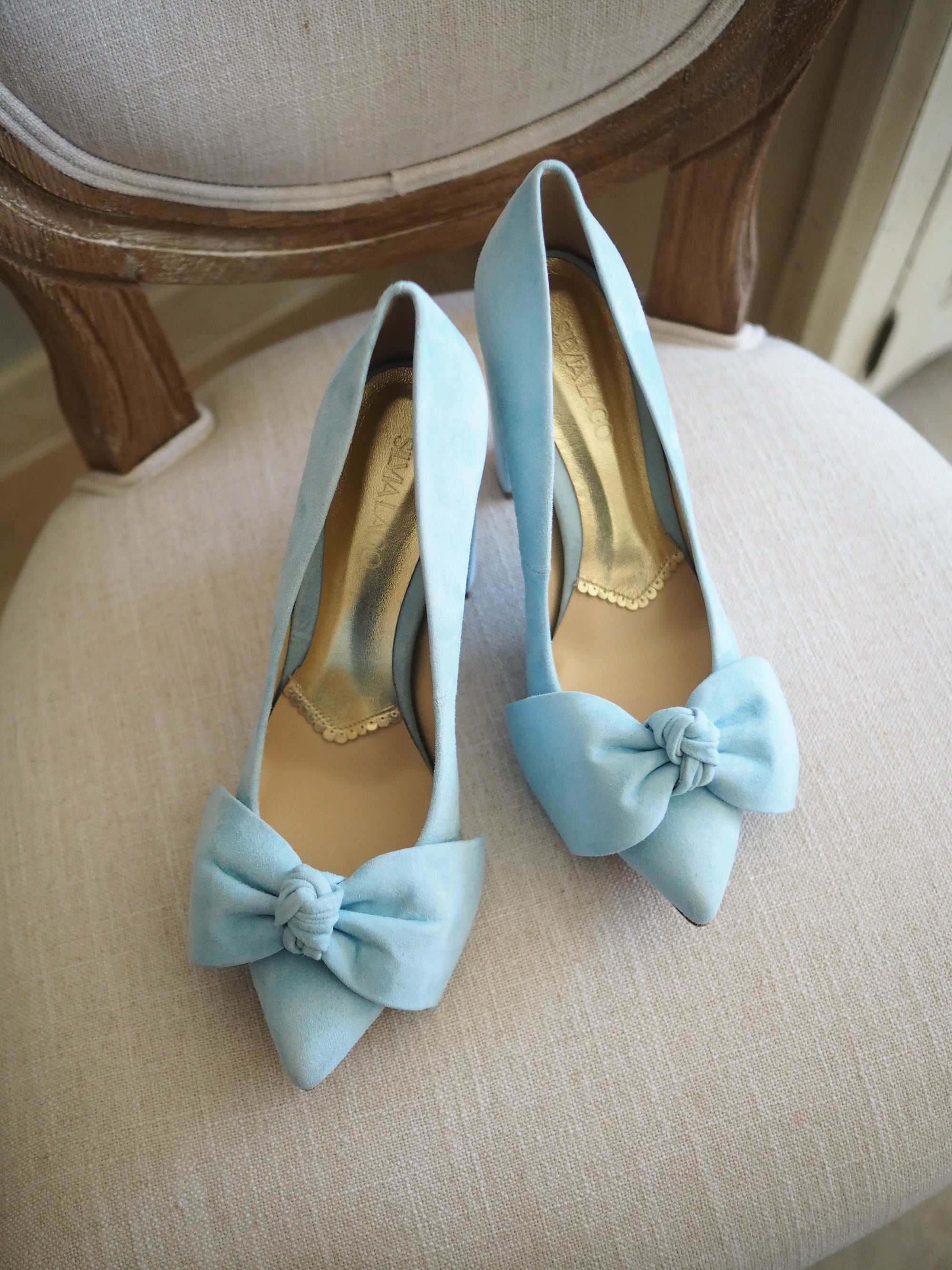 Violeta pumps 100mm turquoise suede