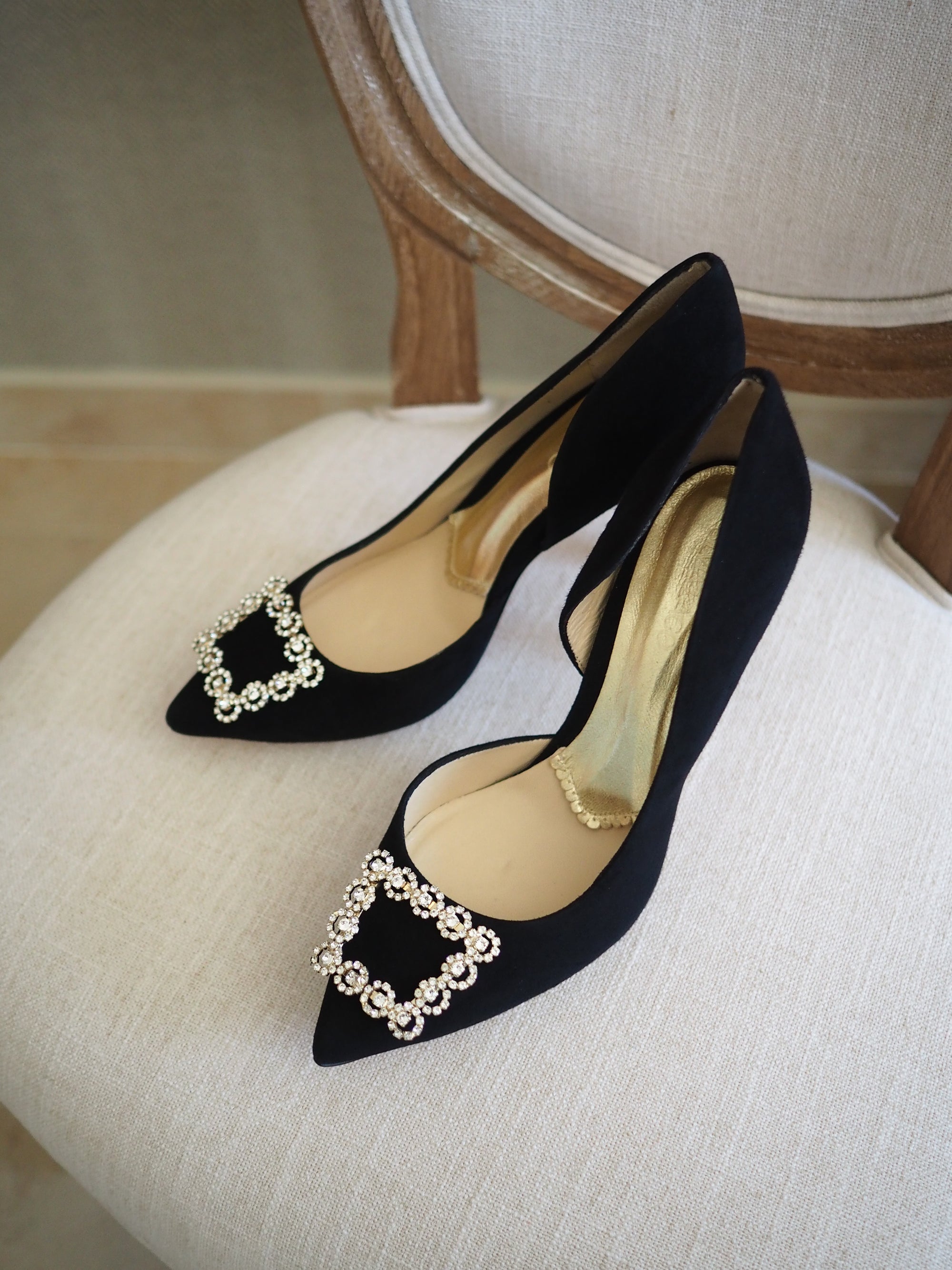 Veronica pumps 100mm black suede