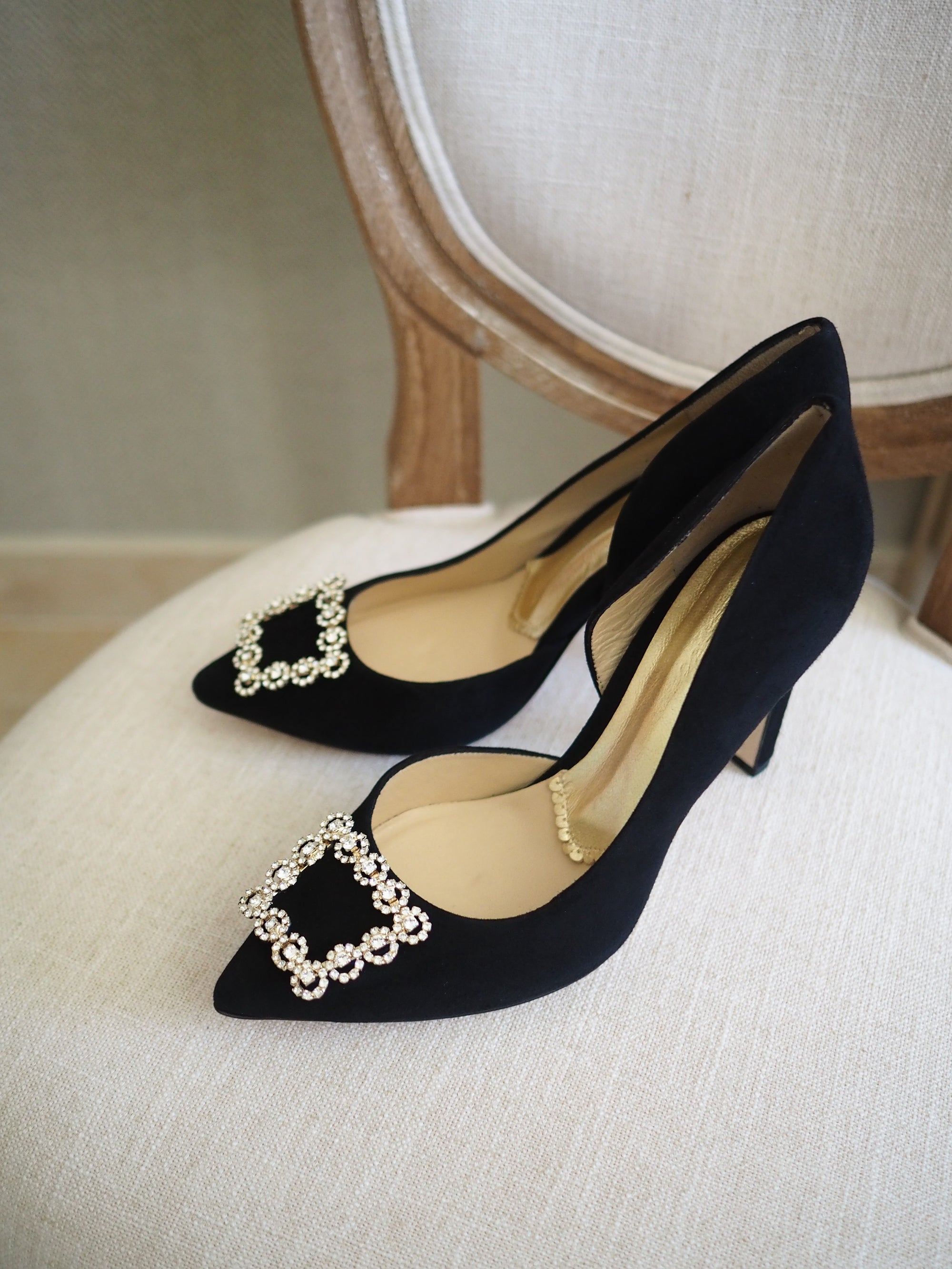 Veronica pumps 100mm black suede