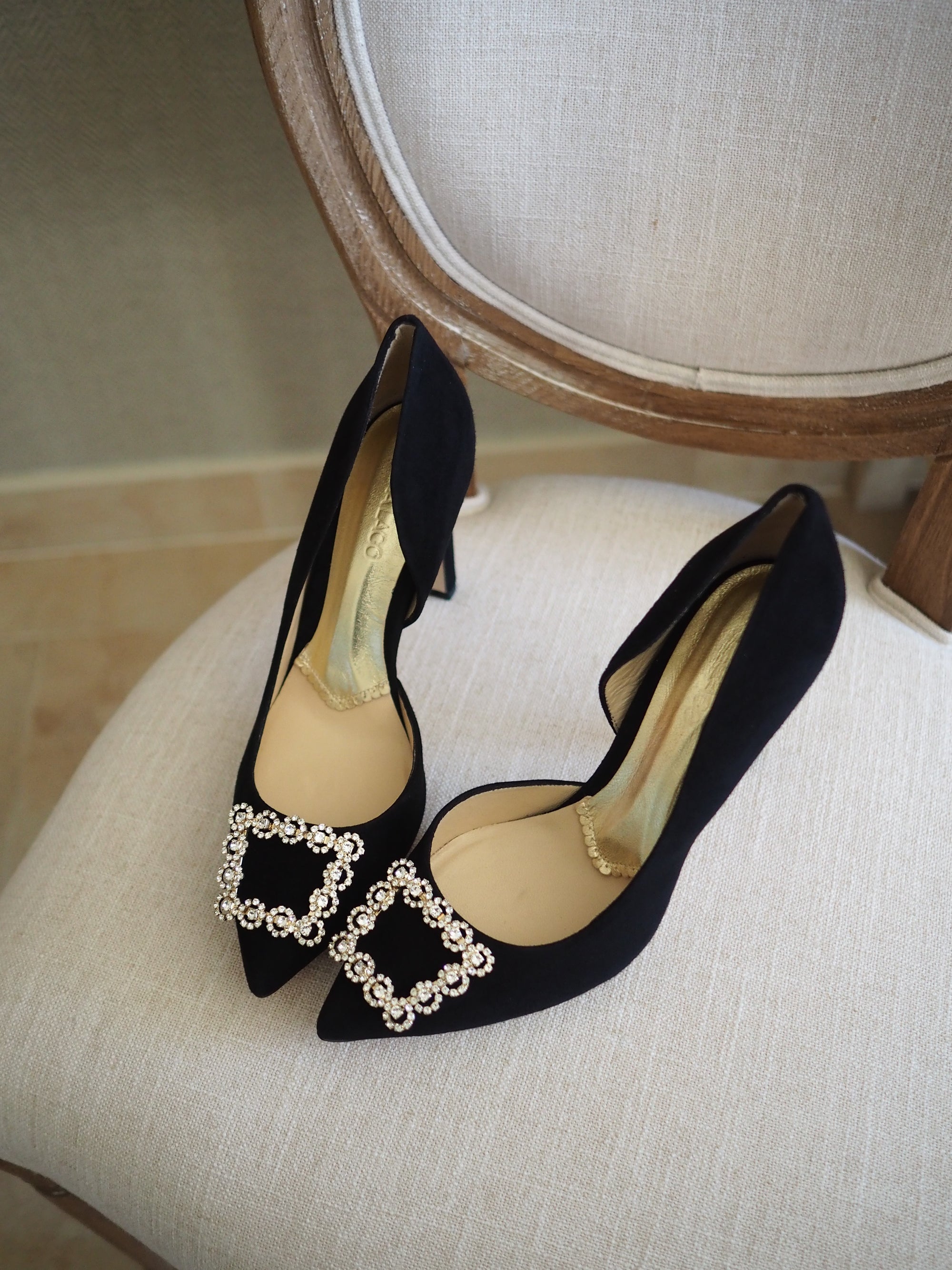 Veronica pumps 100mm black suede