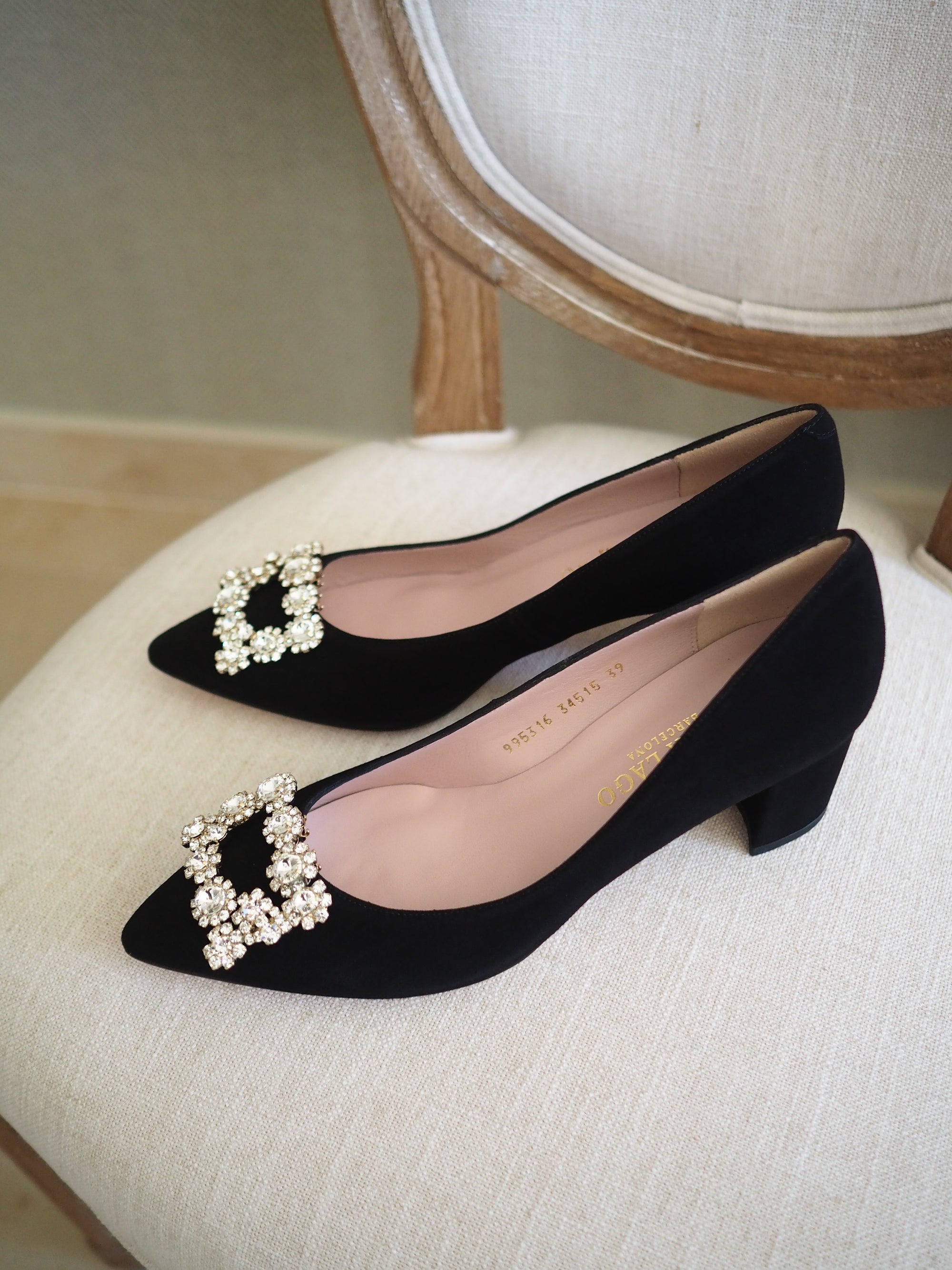 Audrey pumps 50mm black suede