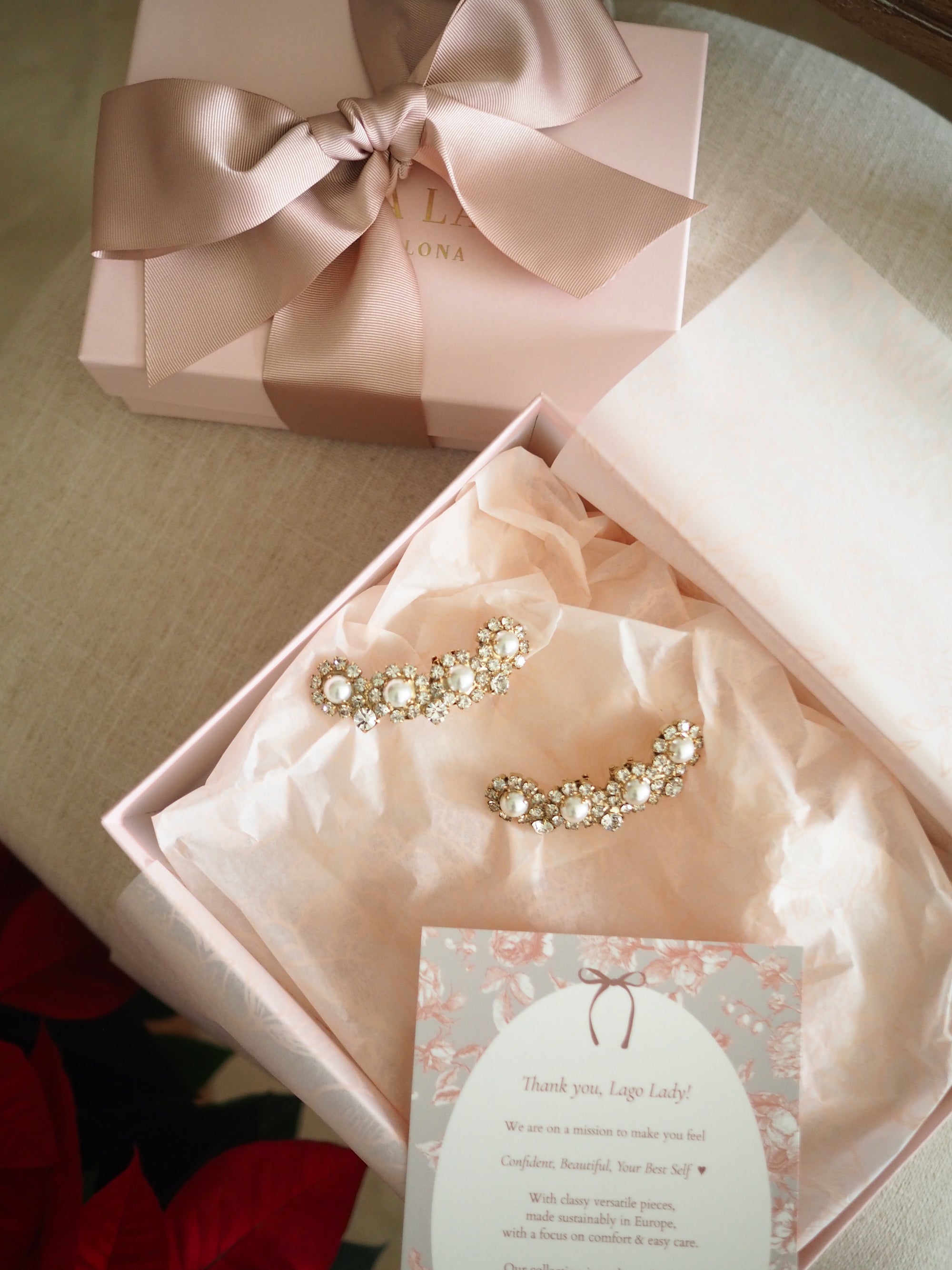 Ava shoe clips pearl