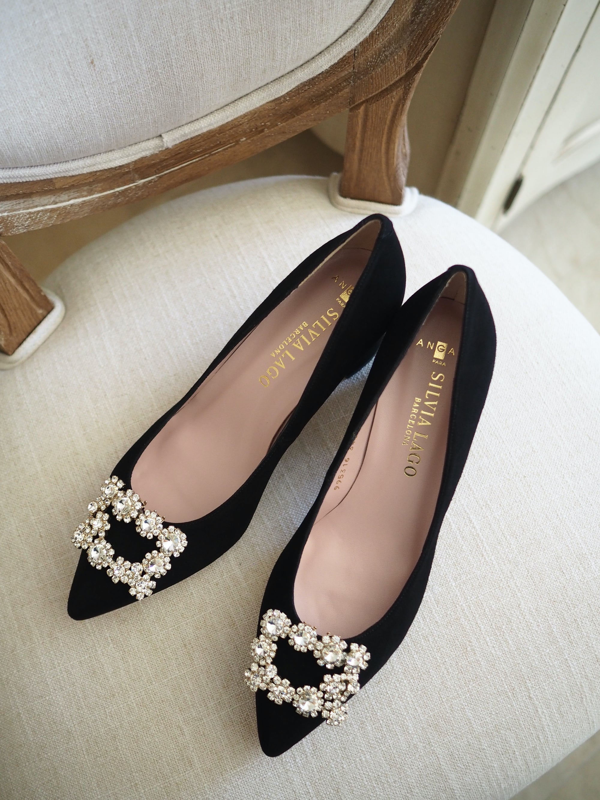 Audrey pumps 50mm black suede