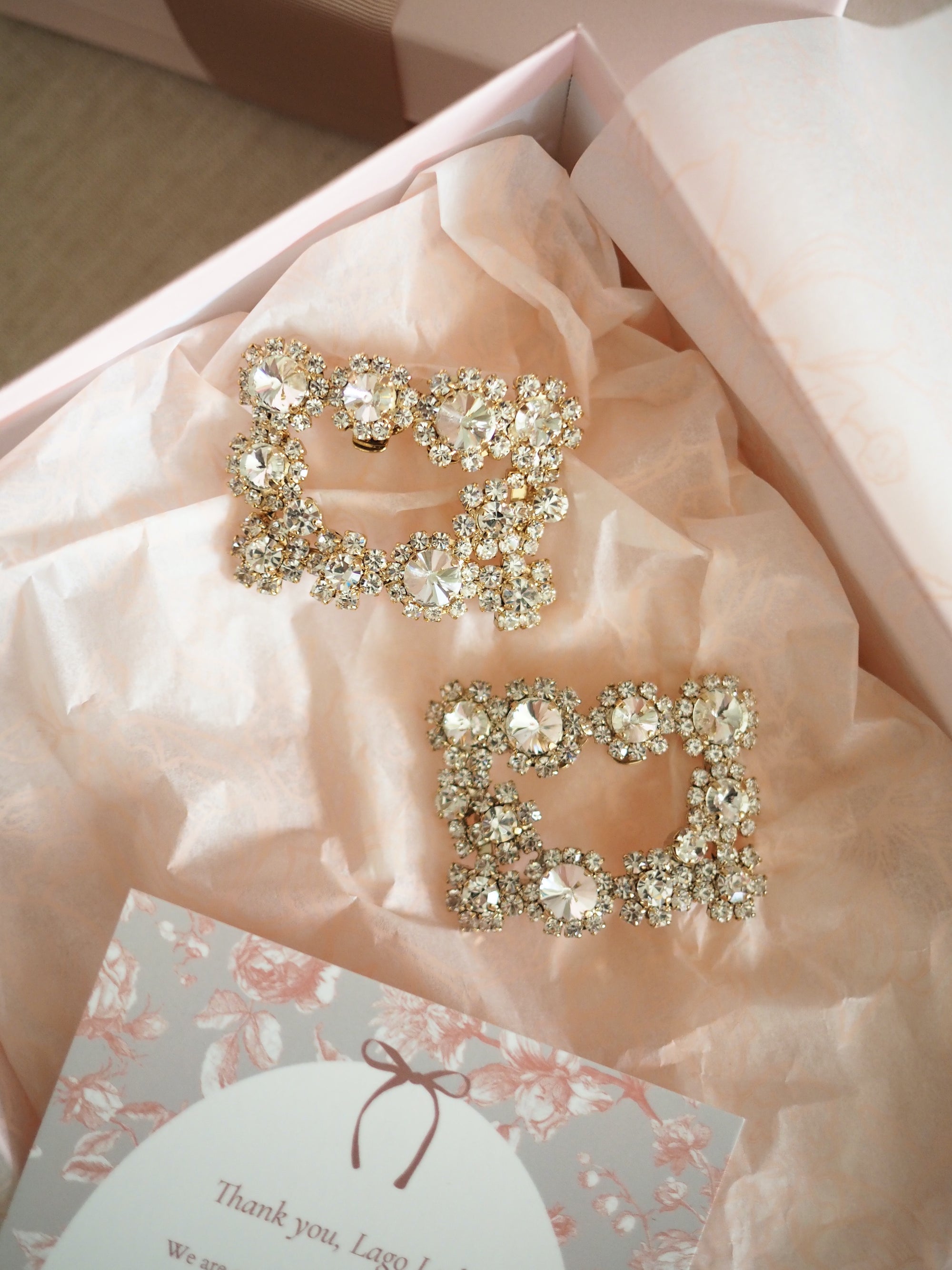 Amelie shoe clips crystal