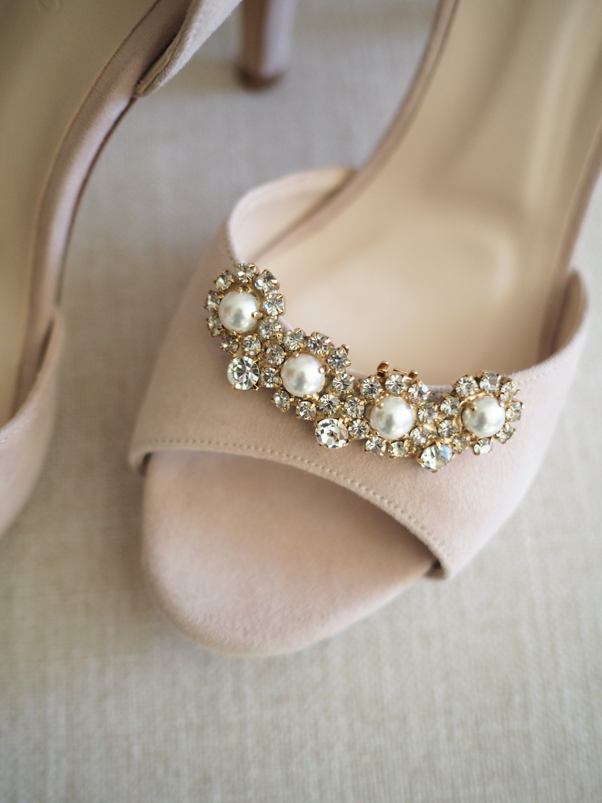 Lilibet sandals 85mm rosewater suede