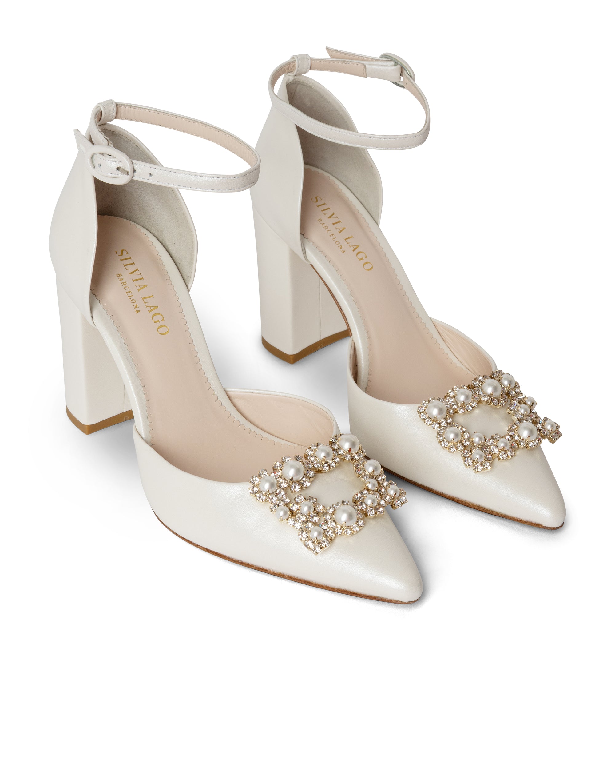 Lady Irene pumps 85mm ivory pearl calf