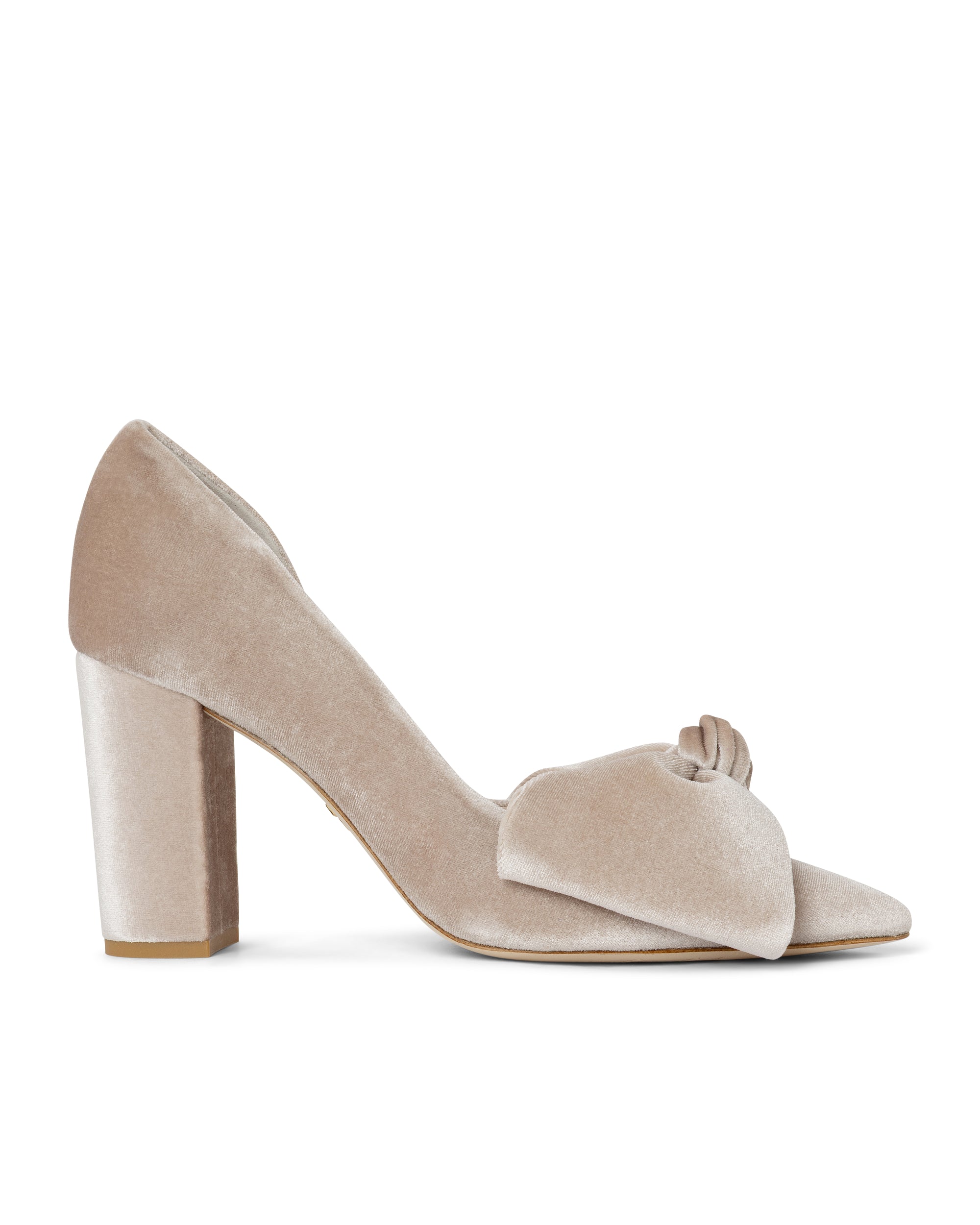 Lady Valentina pumps 85mm beige velvet