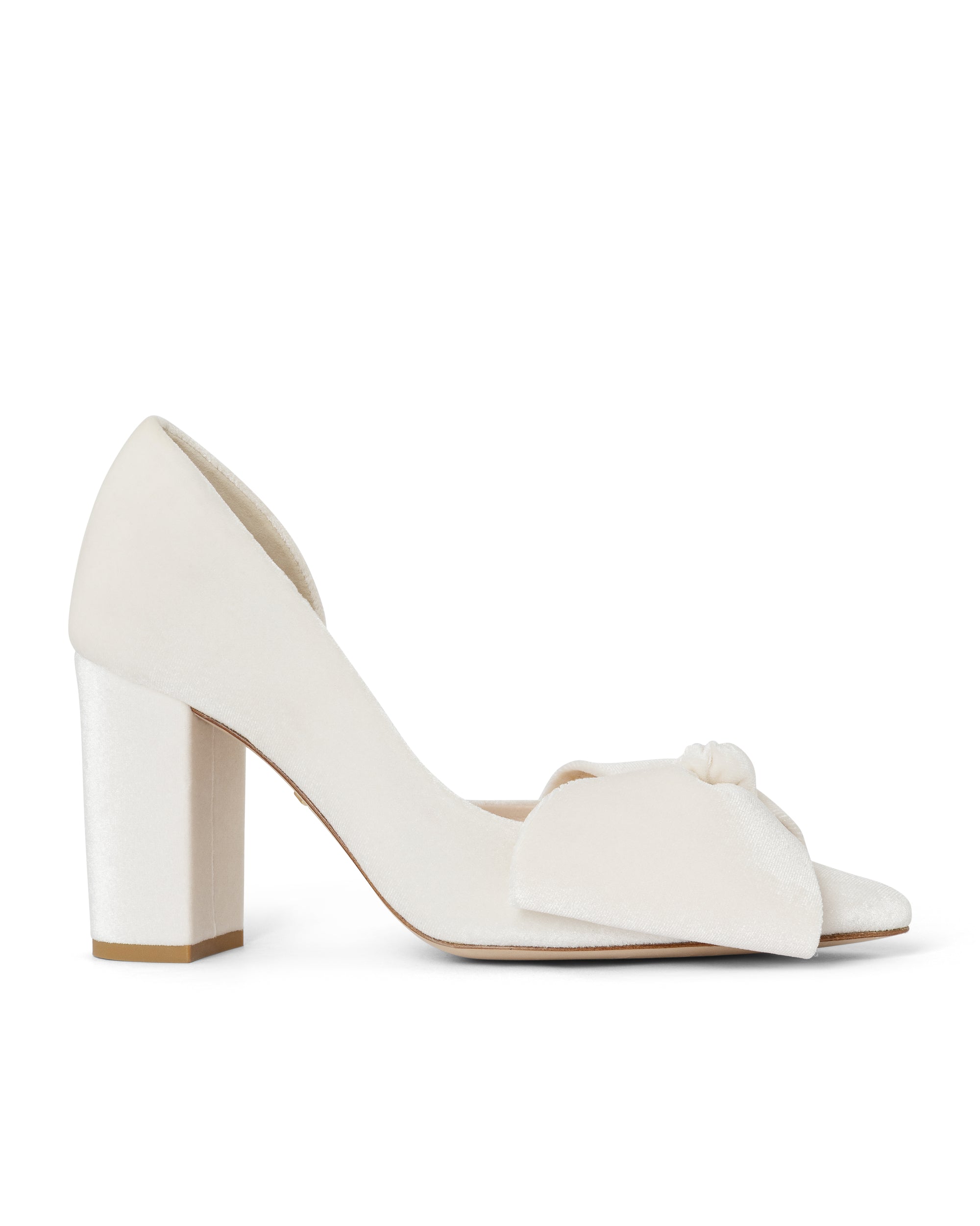 Lady Valentina pumps 85mm ivory velvet