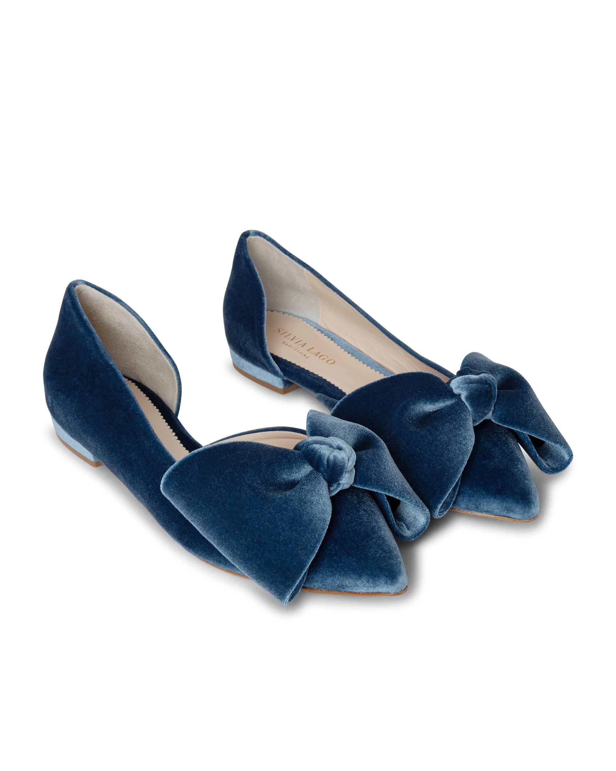 Lady Valentina flats riviera velvet