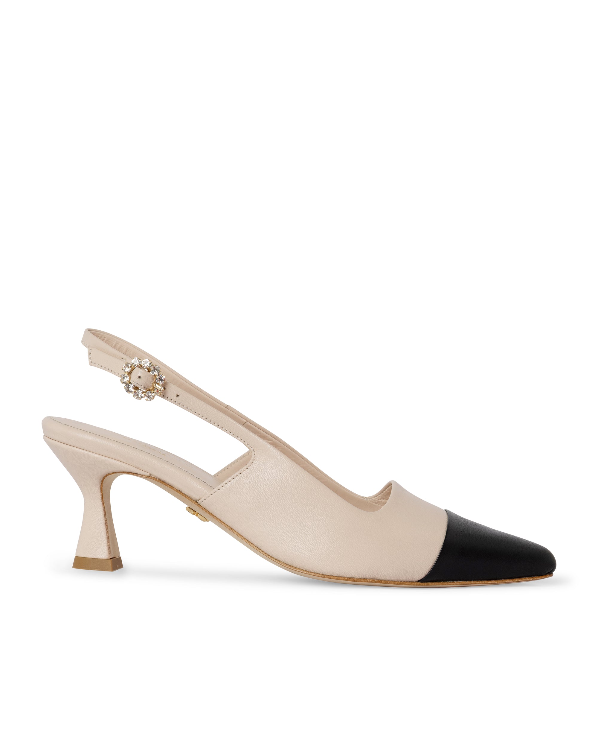 Lady CEO pumps 50mm nude and black calf