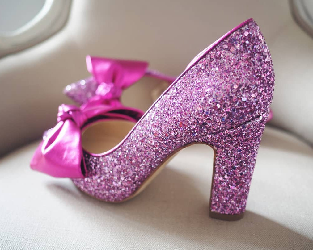 Lady Valentina pumps 100mm fuchsia glitter - The Archive