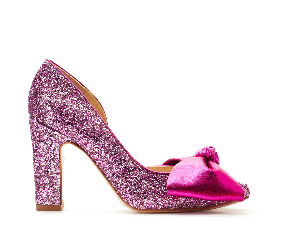 Lady Valentina pumps 100mm fuchsia glitter - The Archive