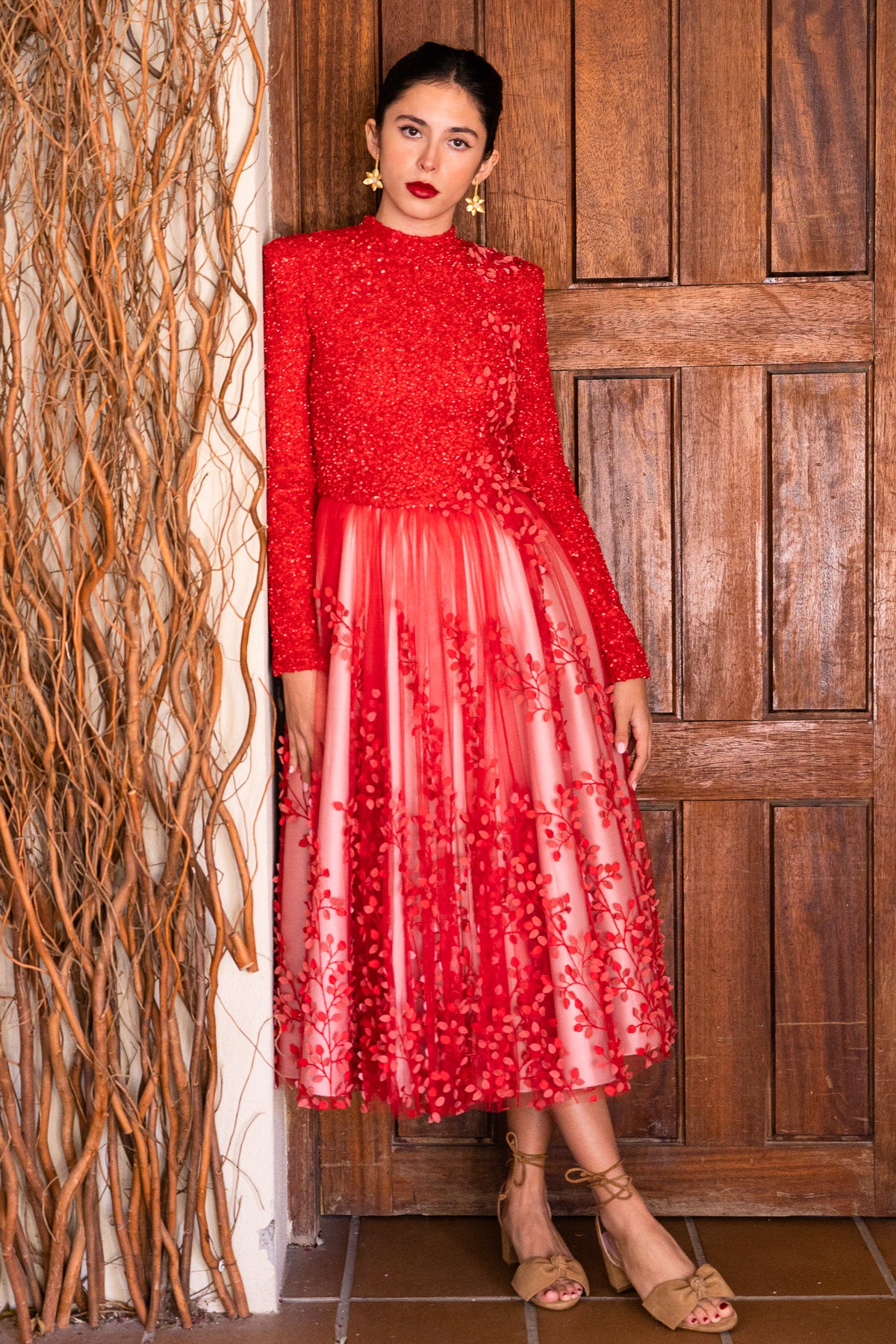 Carlota sandals 50mm camel suede