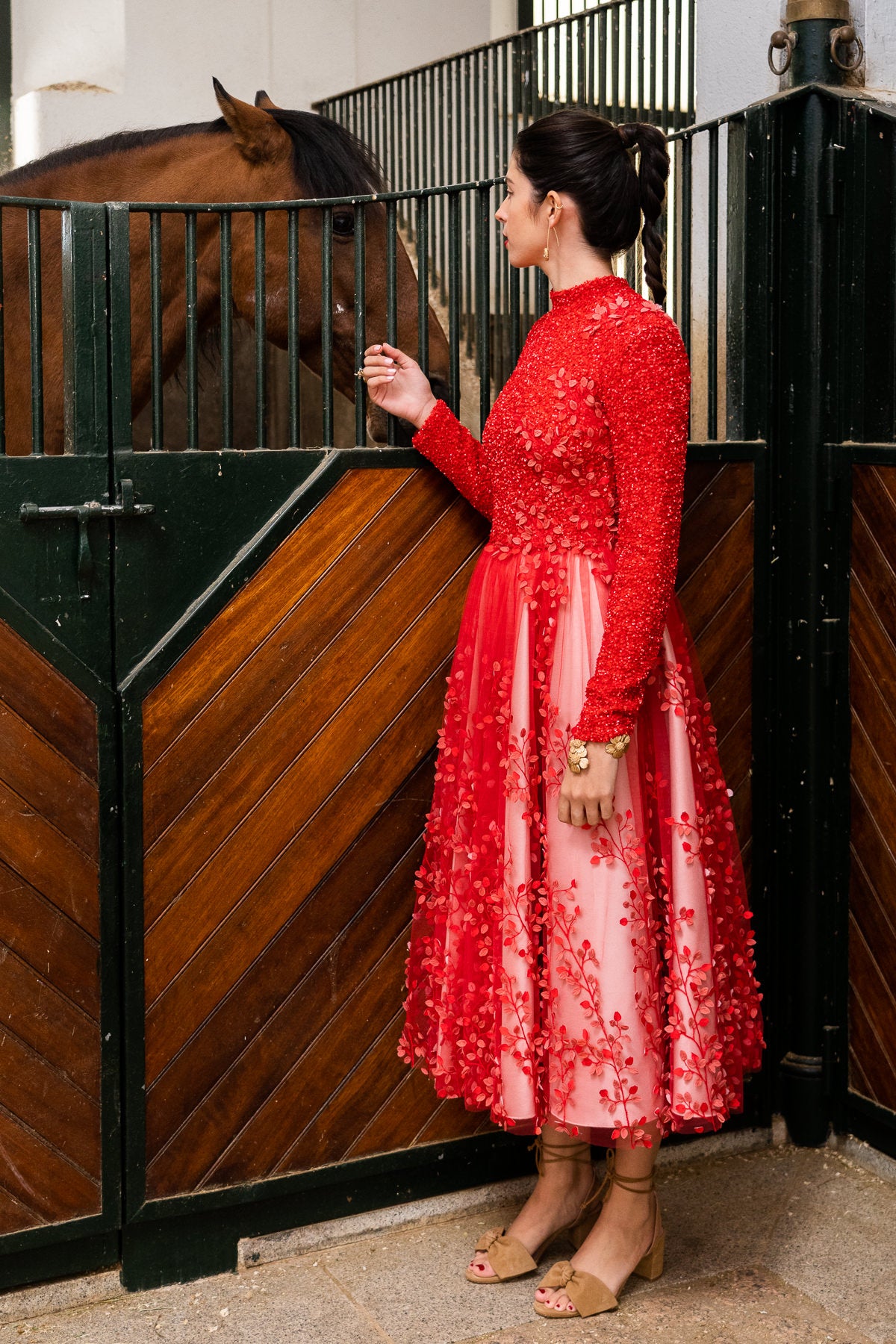 Carlota sandals 50mm camel suede