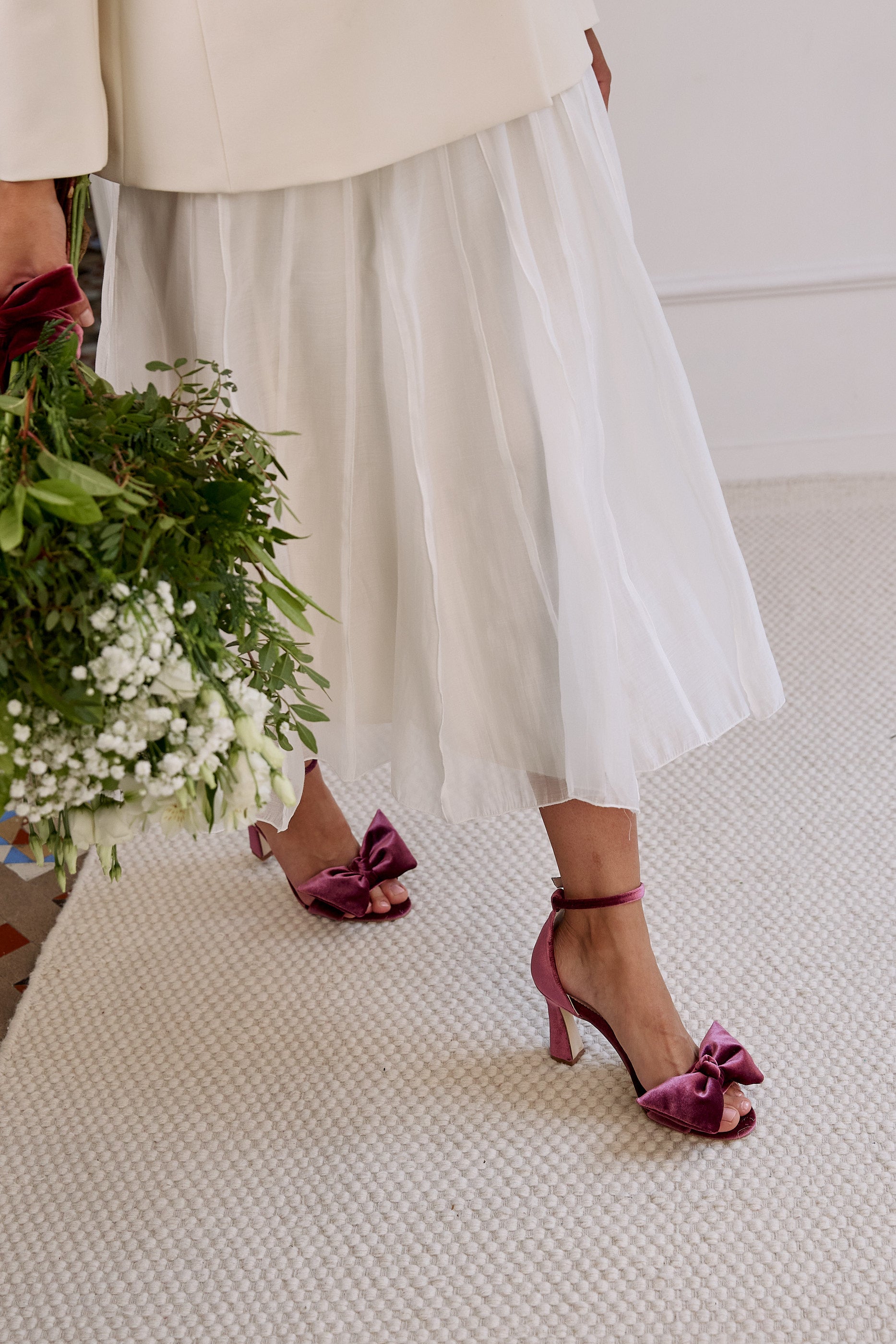 Lady Alexandra sandals 85mm merlot velvet