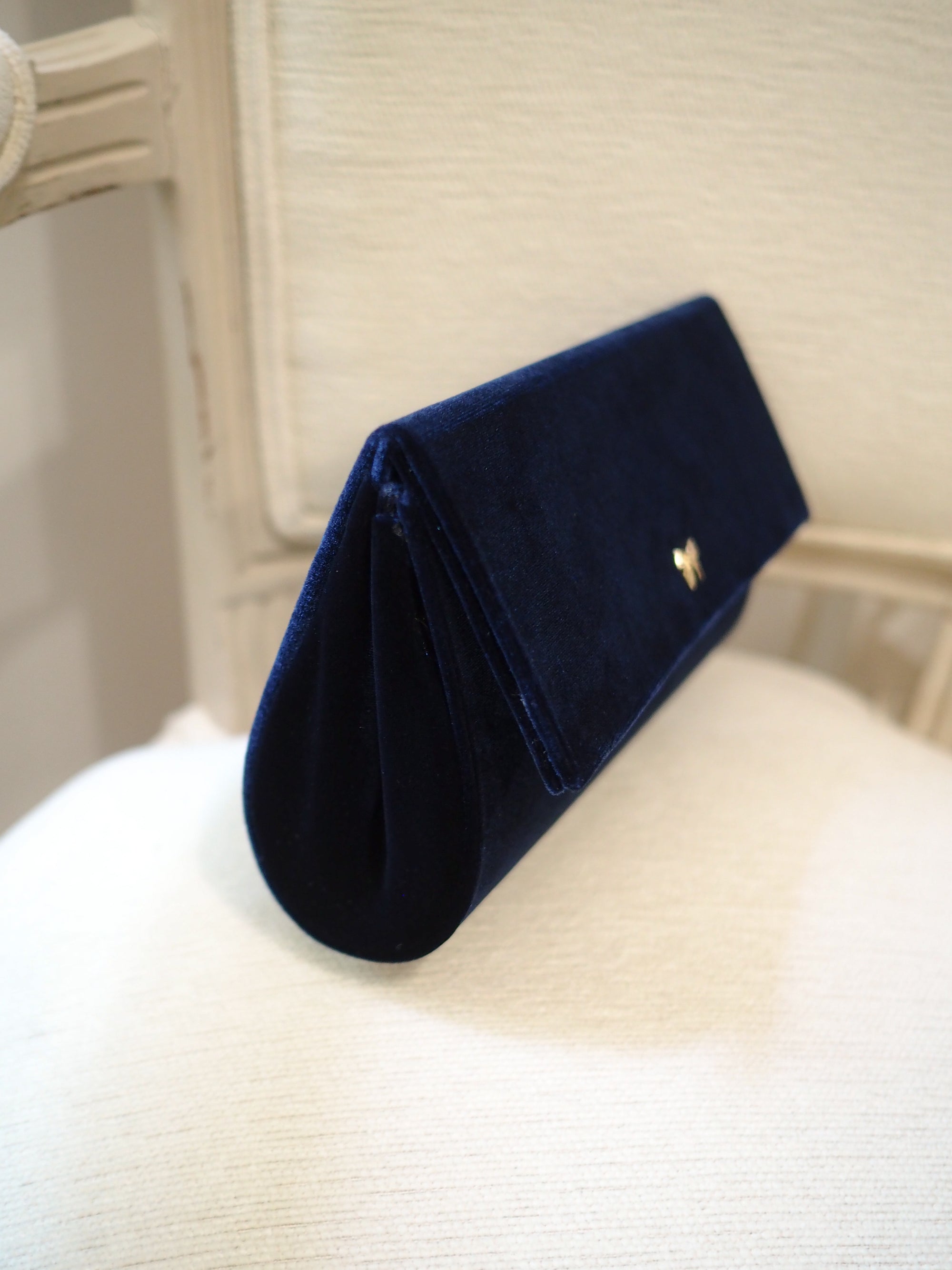Lady Erin handbag navy velvet