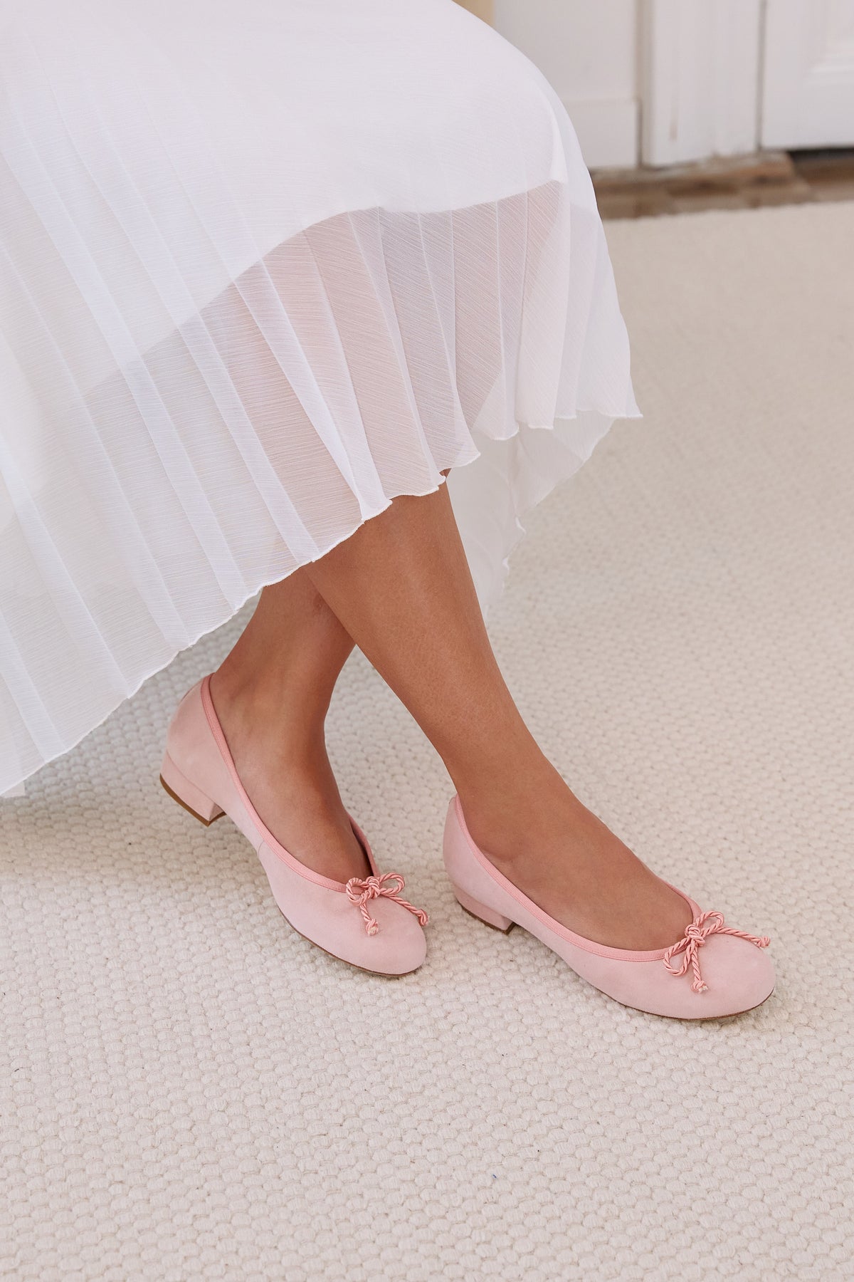Lady Hepburn flats candy suede