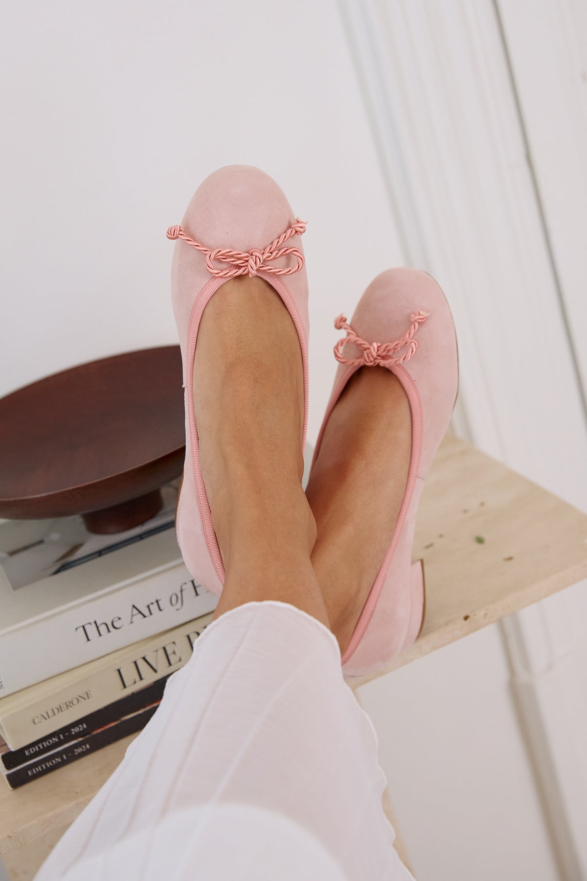Lady Hepburn flats candy suede