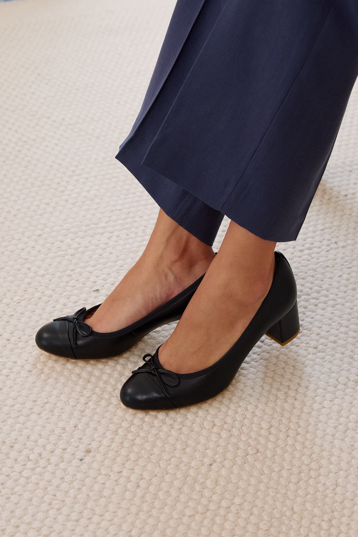 Lady Hepburn pumps 50mm black calf