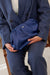 Navy satin