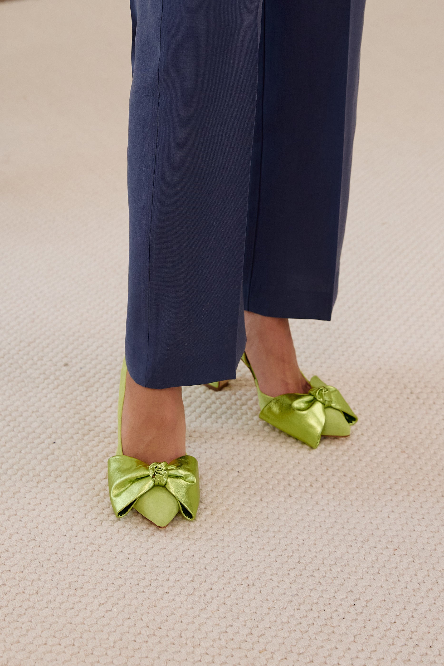 Lady Valentina pumps 100mm pistachio suede
